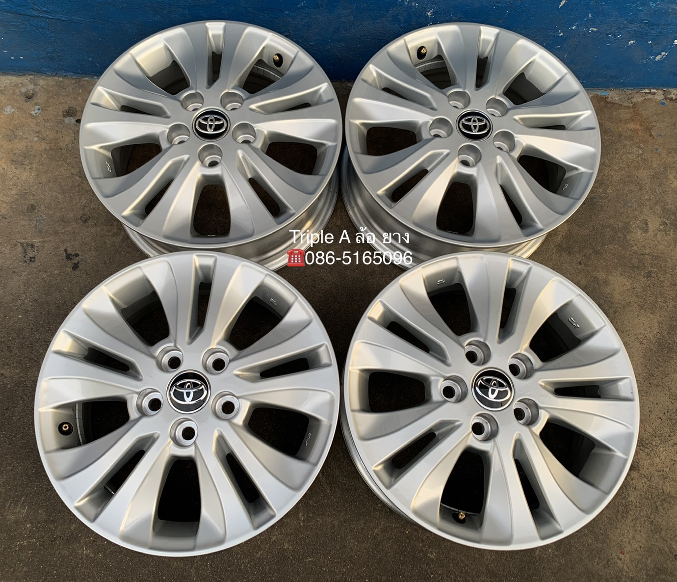ล้อแม็กป้ายแดง 5รู114 Toyota Revo ขอบ 16 สวยกริ๊บ ใส่กับ Revo ,Vigo 5รู114 ได้เลย