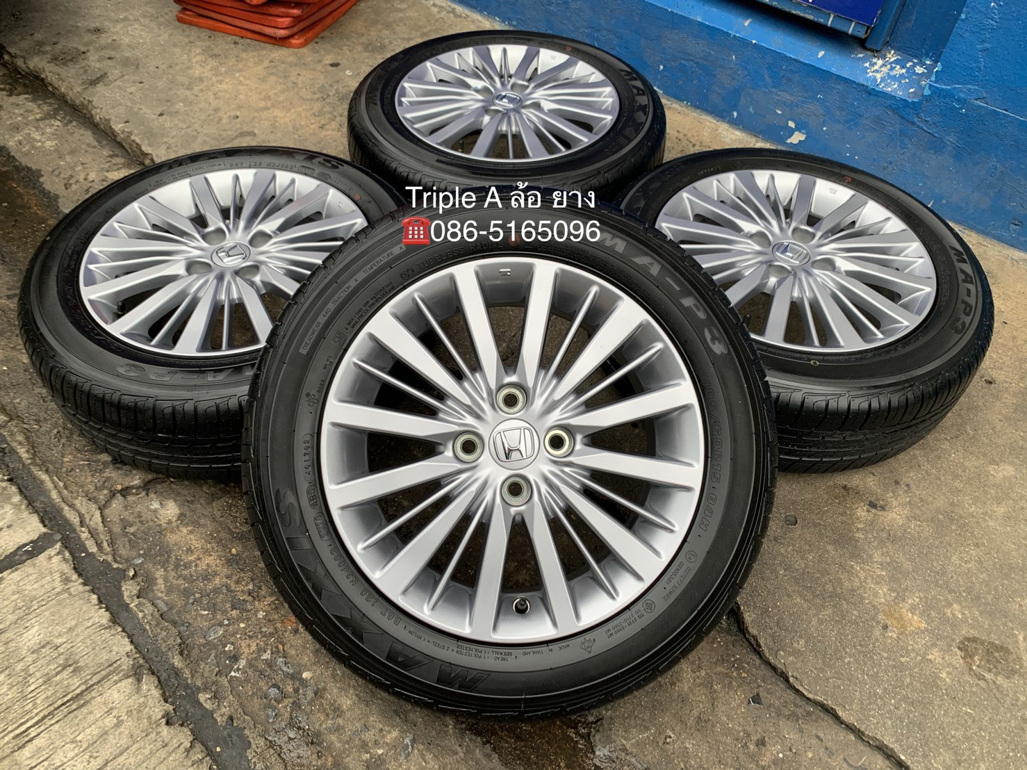 ล้อแม็กป้ายแดง Honda City 2020 รุ่นใหม่ล่าสุด ขอบ 15 พร้อมยางป้ายแดง 185-60-15 Maxxis ปี 20 สวยกริ๊บ