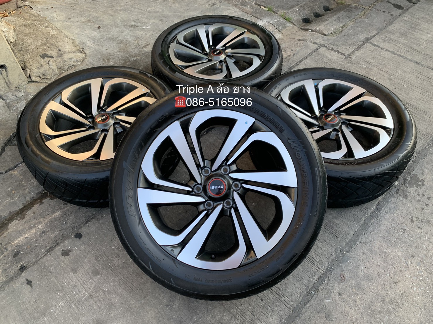 ล้อแม็ก ISUZU MU-X รุ่นใหม่ล่าสุด ขอบ 20 พร้อมยาง 265-50-20 RAIDER ปี 18
