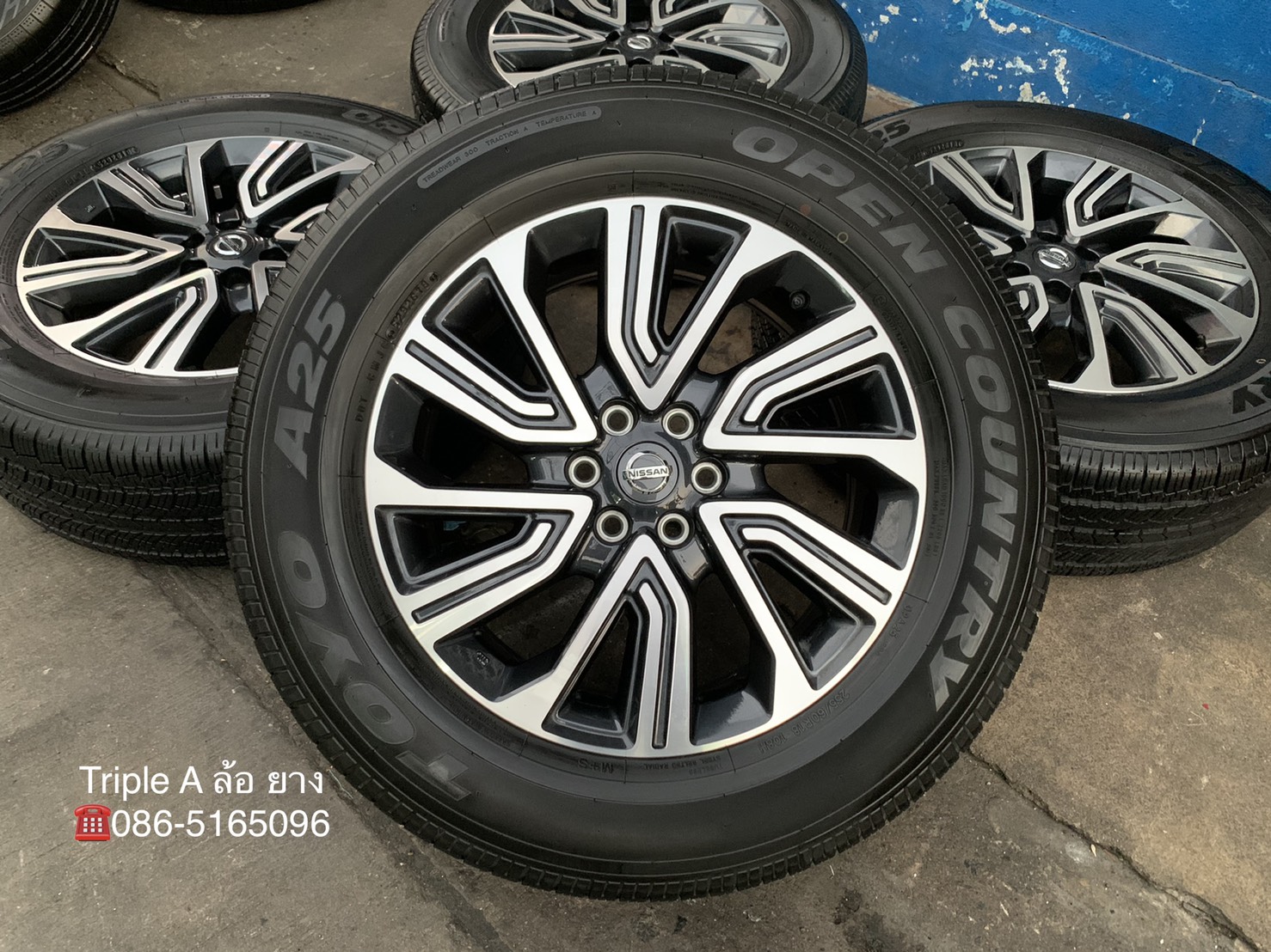 ล้อแม็ก 6รู114 Nissan Terra รุ่นใหม่ล่าสุด ขอบ 18 พร้อมยาง 255-60-18 TOYO ปี 18 ล้อแม็ก 6รู114 Nissan Terra รุ่นใหม่ล่าสุด ขอบ 18 พร้อมยาง 255-60-18 TOYO ปี 18