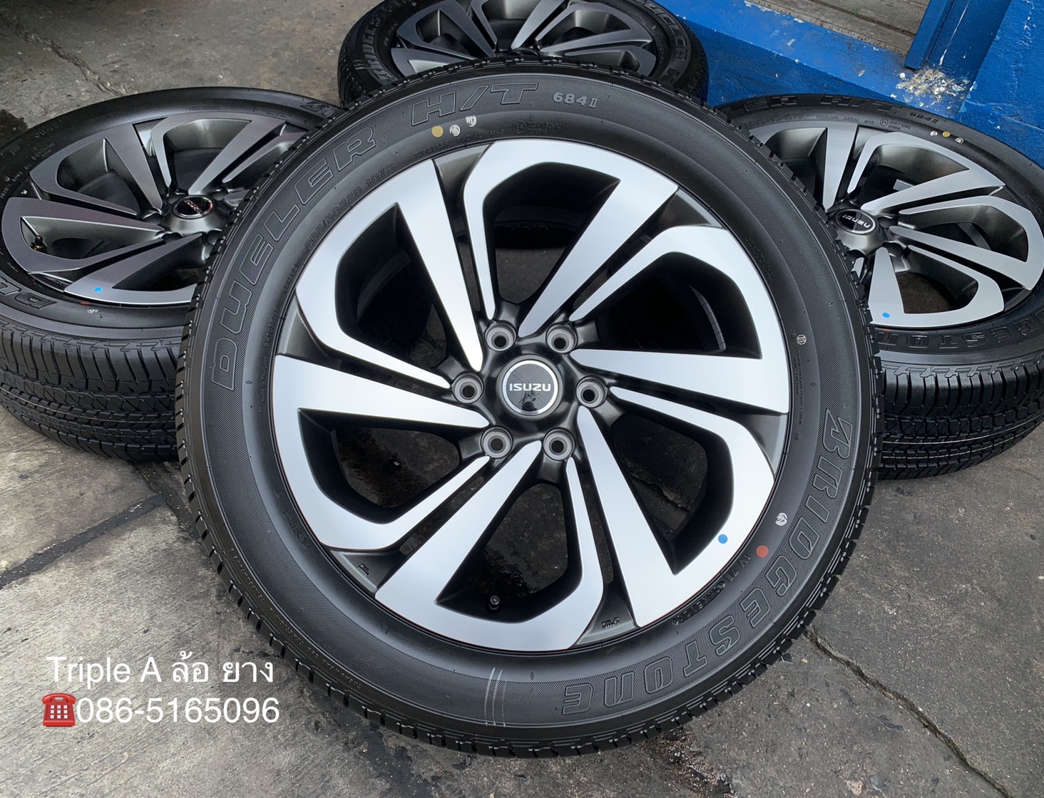 ล้อแม็กป้ายแดง ISUZU MU-X รุ่นใหม่ล่าสุด ขอบ 20 พร้อมยางใหม่ป้ายแดง 265-50-20 Bridgestone รถเพิ่งออก ล้อแม็กป้ายแดง ISUZU MU-X รุ่นใหม่ล่าสุด ขอบ 20 พร้อมยางใหม่ป้ายแดง 265-50-20 Bridgestone รถเพิ่งออก