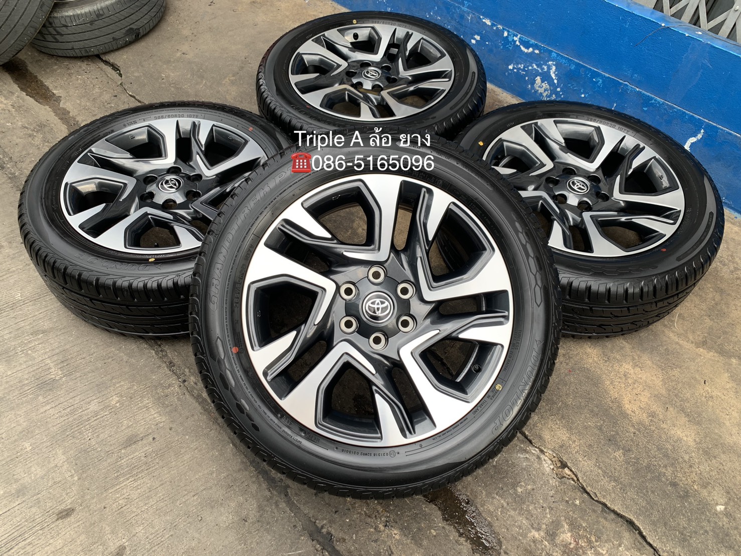 ล้อแม็กป้ายแดง New Toyota Fortuner Legender รุ่นใหม่ล่าสุด ขอบ 20 พร้อมยางป้ายแดง 265-50-20 Dunlop ปลายปี 20