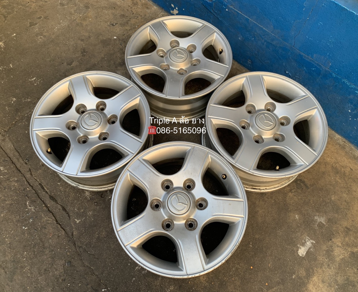 ล้อแม็กรถกระบะ 6รู139 Mazda ขอบ 15