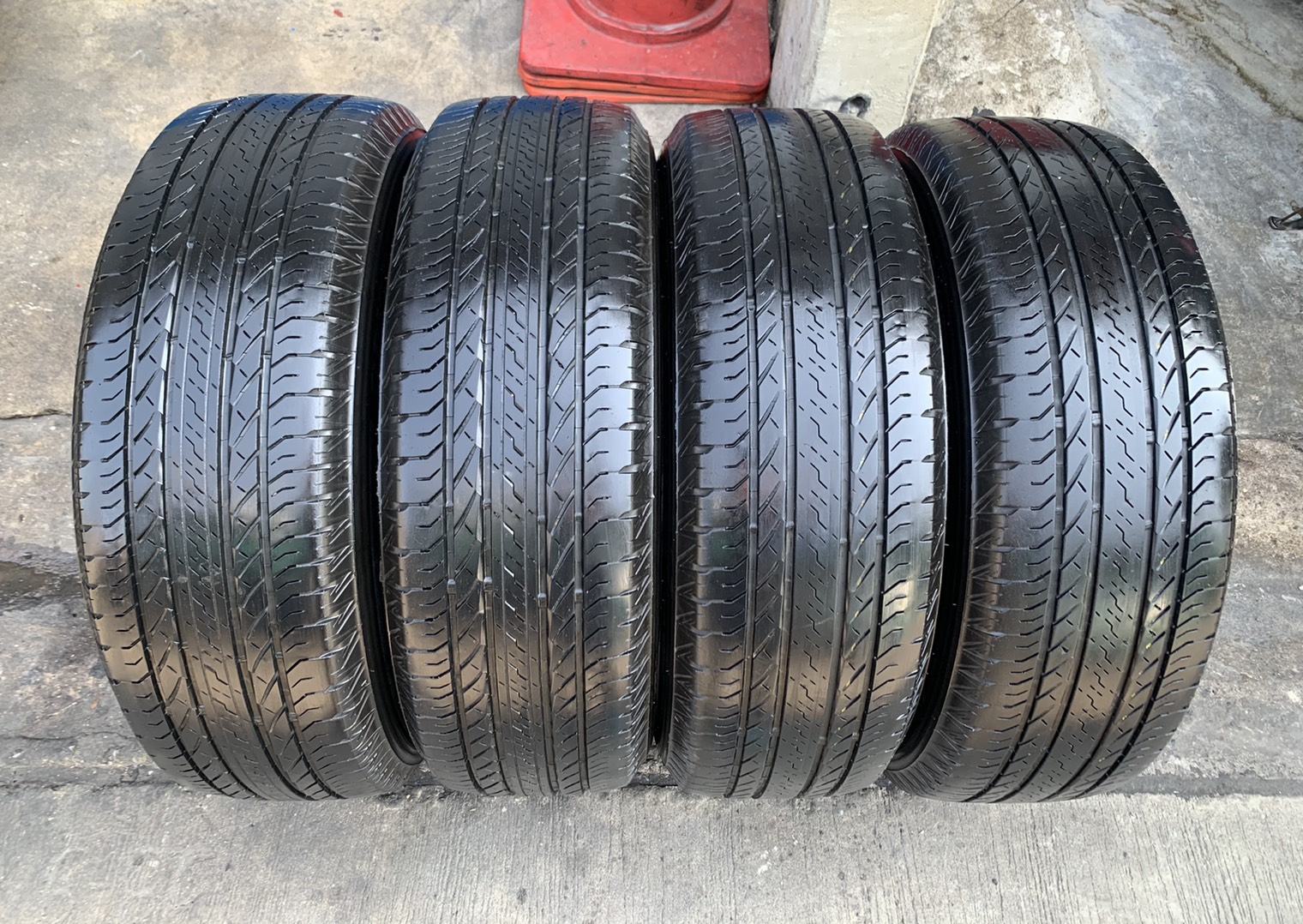 ล้อแม็ก 5รู114 Honda CRV G4 ขอบ 18 สีเทาปัดเงา พร้อมยาง 225-60-18 Bridgestone ปี 18