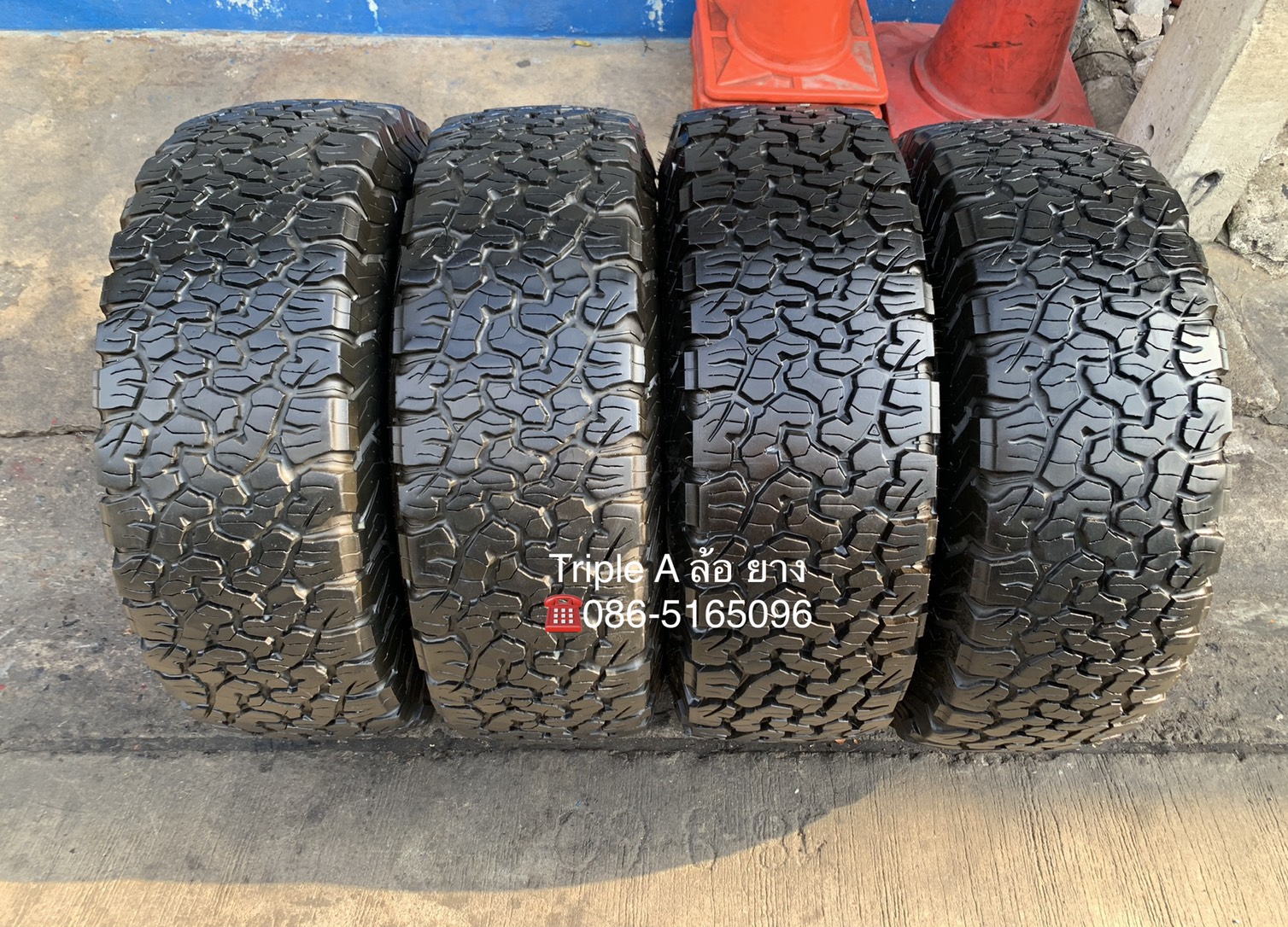 ยาง 265-70-16 BF Goodrich (Made in U.S.A) ปี 16 ดอกยางเต็มๆ หนาปึกทุกเส้น
