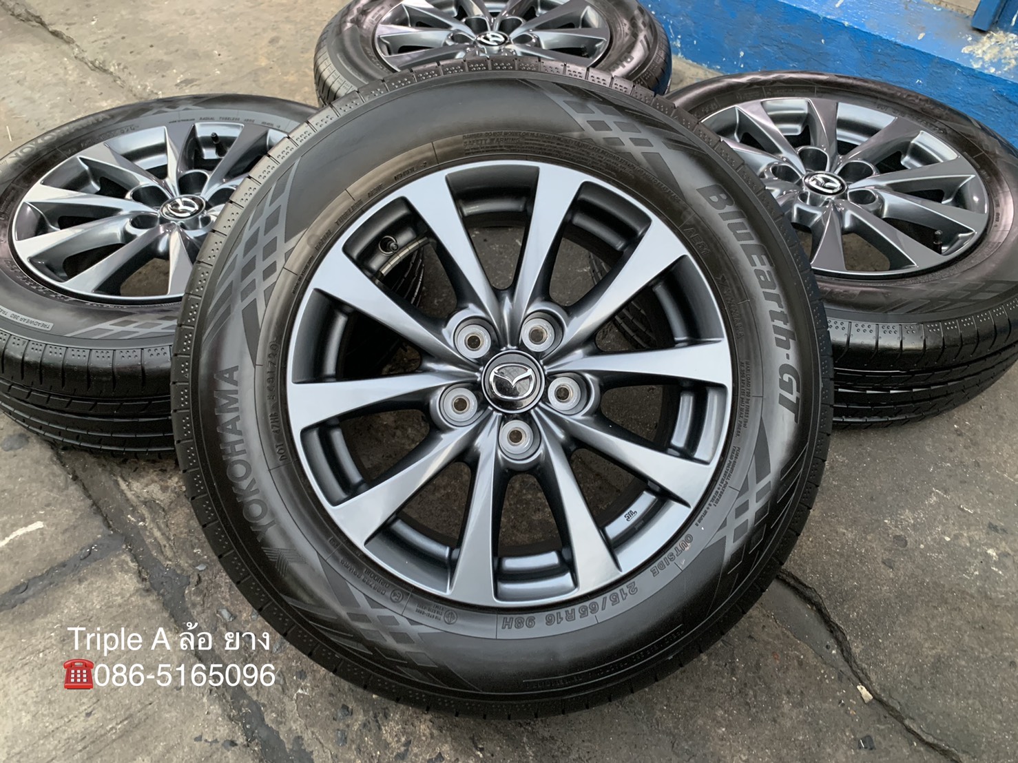 ล้อแม็กป้ายแดง Mazda CX-30 รุ่นใหม่ล่าสุด ขอบ 16 สีเทากัน พร้อมยางน้องๆป้ายแดง 215-65-16 Yokohama ปี 20 ล้อแม็กป้ายแดง Mazda CX-30 รุ่นใหม่ล่าสุด ขอบ 16 สีเทากัน พร้อมยางน้องๆป้ายแดง 215-65-16 Yokohama ปี 20