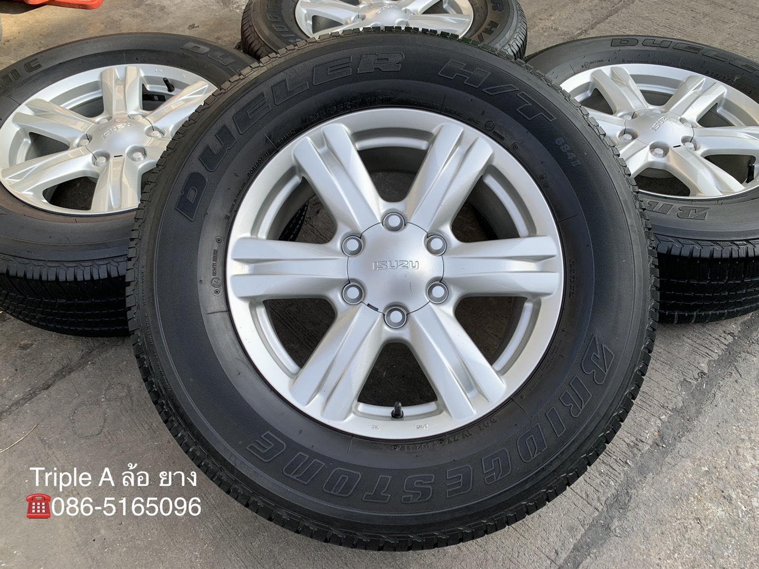 ล้อแม็ก ISUZU MU-X ขอบ 17 พร้อมยาง 265-65-17 Bridgestone ปี 17 ล้อแม็ก ISUZU MU-X ขอบ 17 พร้อมยาง 265-65-17 Bridgestone ปี 17