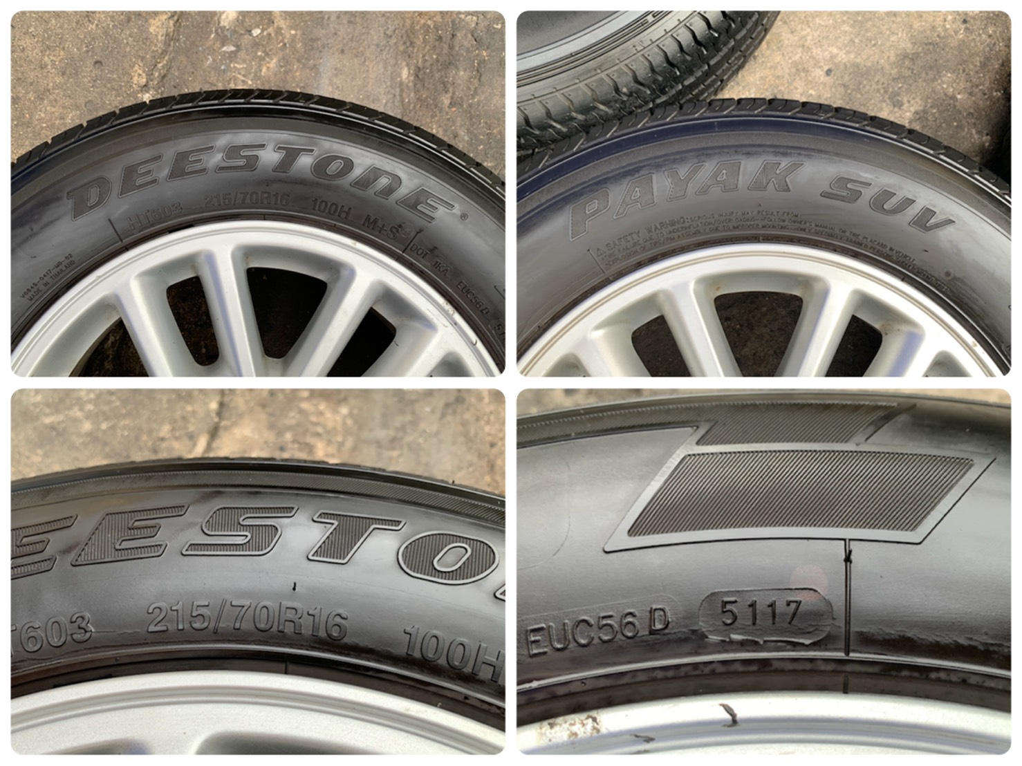 ล้อแม็ก ISUZU All New D-Max (ตะเกียบ) ขอบ 16 พร้อมยาง 215-70-16 Deestone ปลายปี 17