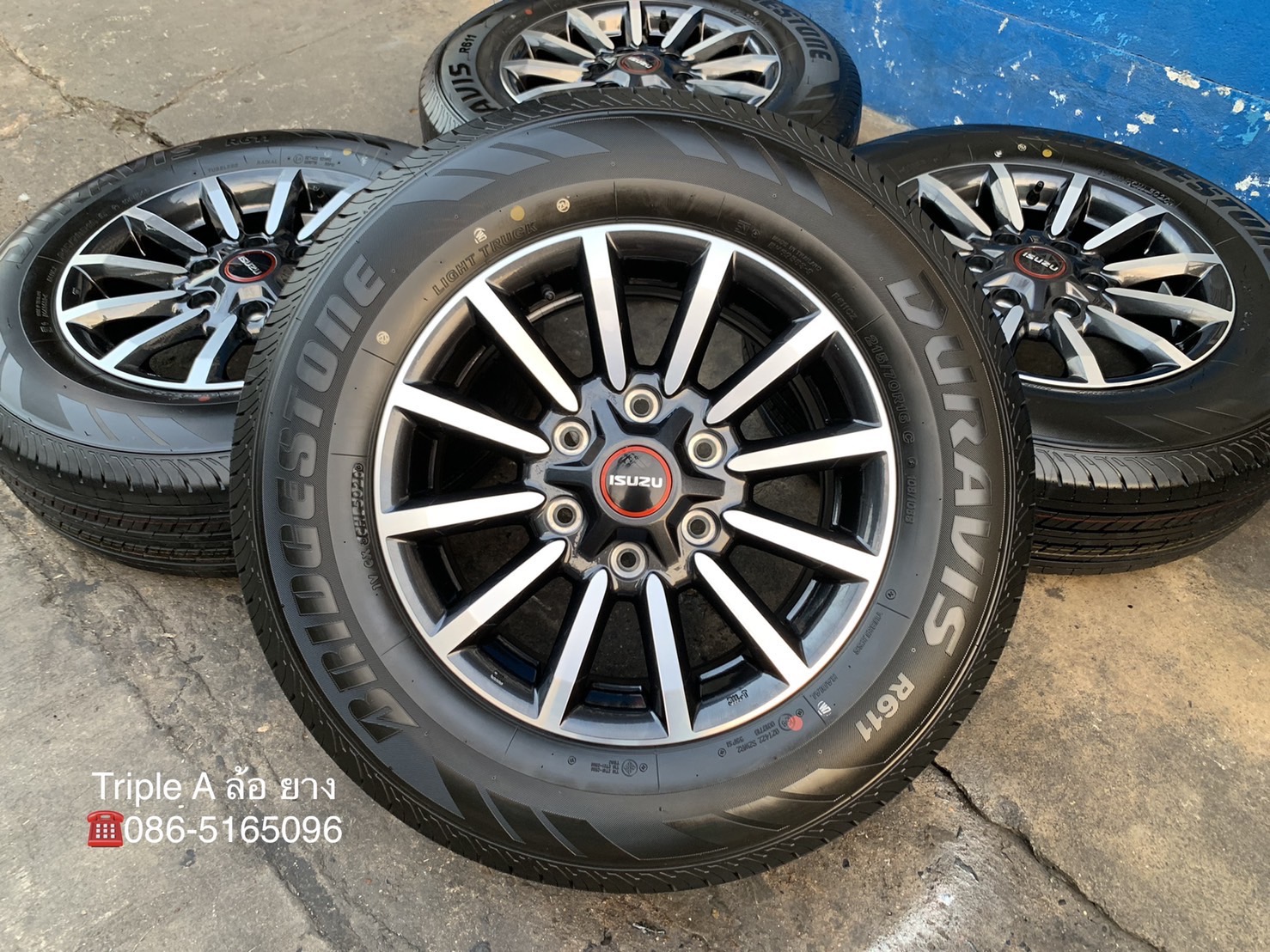 ล้อแม็กป้ายแดง ISUZU D-Max รุ่นใหม่ล่าสุด ขอบ 16 สีดำหน้าเงา พร้อมยางใหม่ป้ายแดง 215-70-16 Bridgesto ล้อแม็กป้ายแดง ISUZU D-Max รุ่นใหม่ล่าสุด ขอบ 16 สีดำหน้าเงา พร้อมยางใหม่ป้ายแดง 215-70-16 Bridgesto
