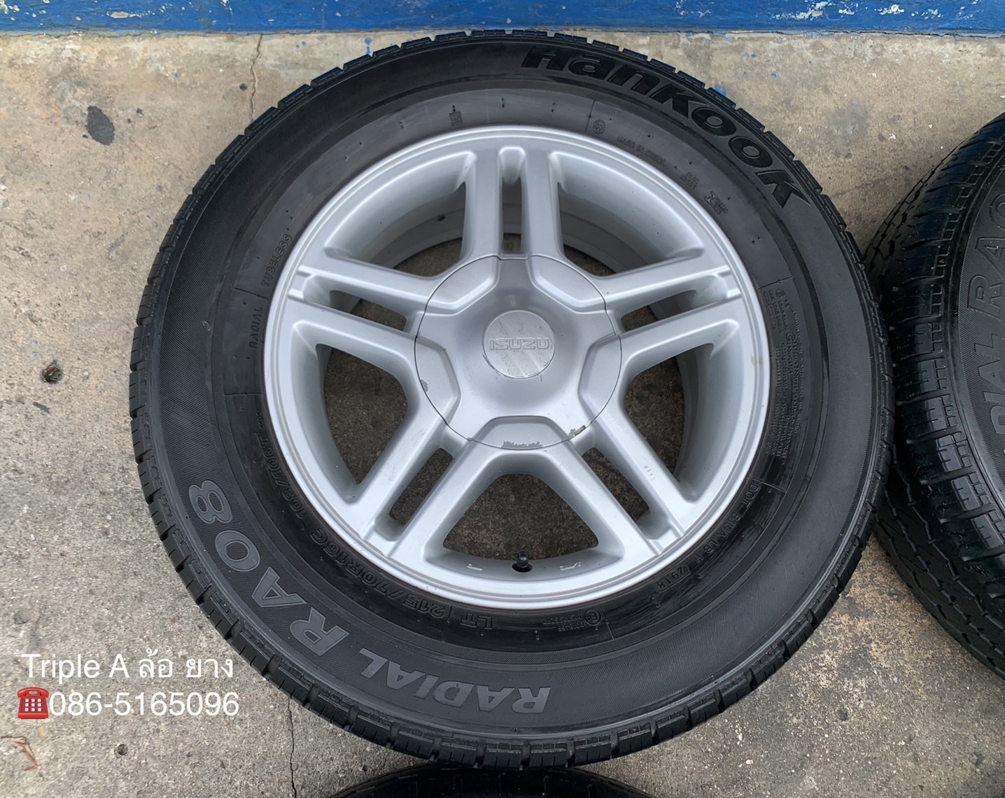 ล้อแม็ก ISUZU D-Max Blue Power ลายดาว ขอบ16 พร้อมยาง 215-70-16 Hankook ปี 18 ล้อแม็ก ISUZU D-Max Blue Power ลายดาว ขอบ16 พร้อมยาง 215-70-16 Hankook ปี 18