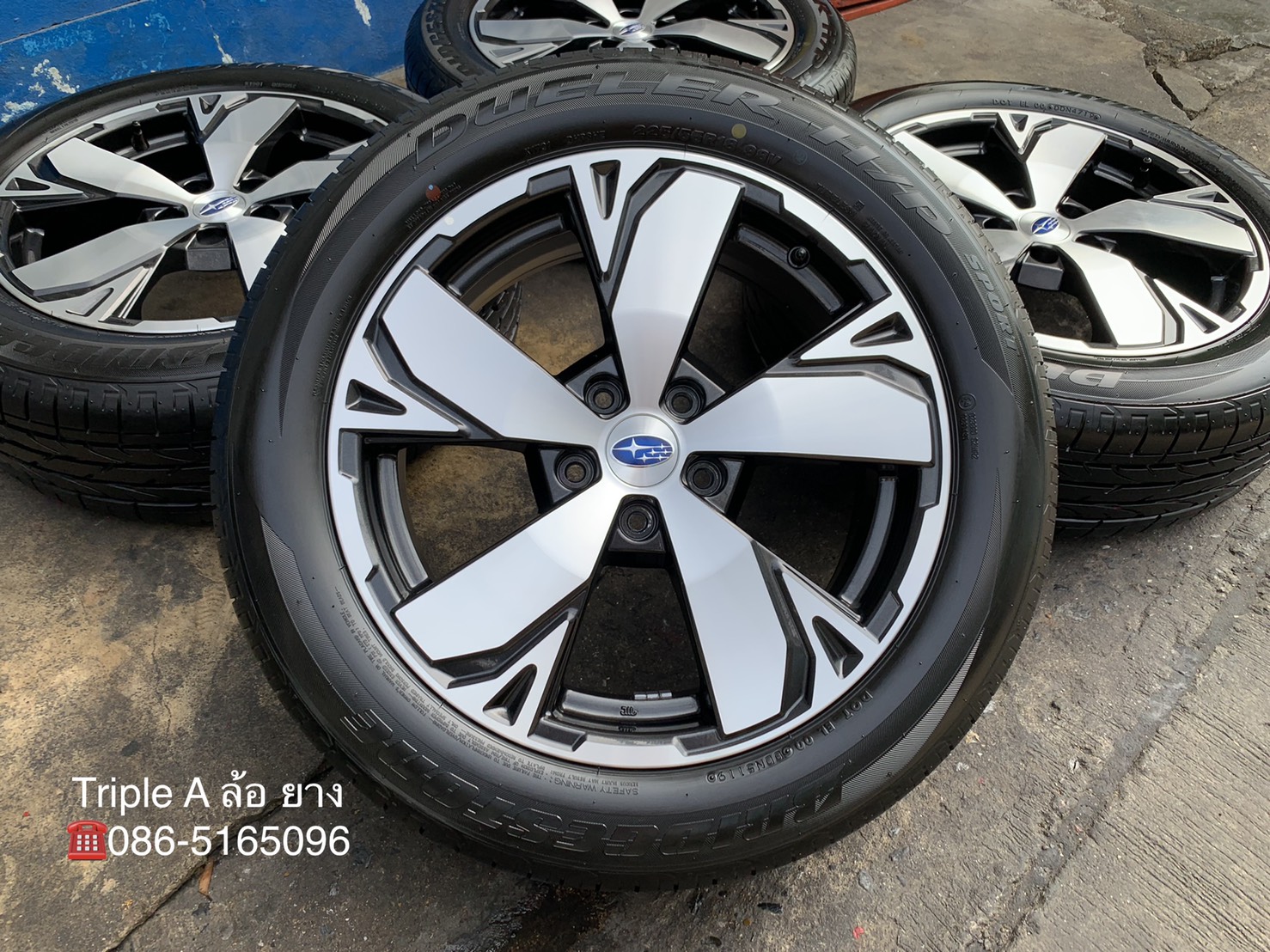 ล้อแม็กป้ายแดง Subaru Forester รุ่นใหม่ล่าสุด ขอบ 18 พร้อมยางป้ายแดง 225-55-18 Bridgestone(Made in J ล้อแม็กป้ายแดง Subaru Forester รุ่นใหม่ล่าสุด ขอบ 18 พร้อมยางป้ายแดง 225-55-18 Bridgestone(Made in J