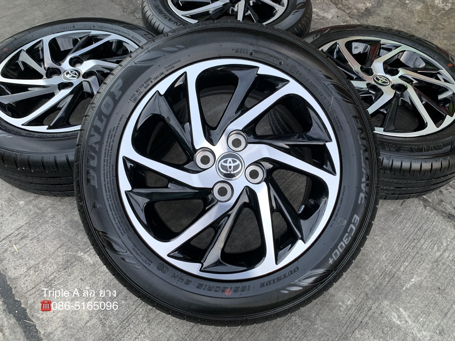 ล้อแม็กป้ายแดง Toyota Yaris Ativ รุ่นใหม่ล่าสุด ขอบ 15 พร้อมยางป้ายแดง 185-60-15 Dunlop ปลายปี 20 สว ล้อแม็กป้ายแดง Toyota Yaris Ativ รุ่นใหม่ล่าสุด ขอบ 15 พร้อมยางป้ายแดง 185-60-15 Dunlop ปลายปี 20 สว