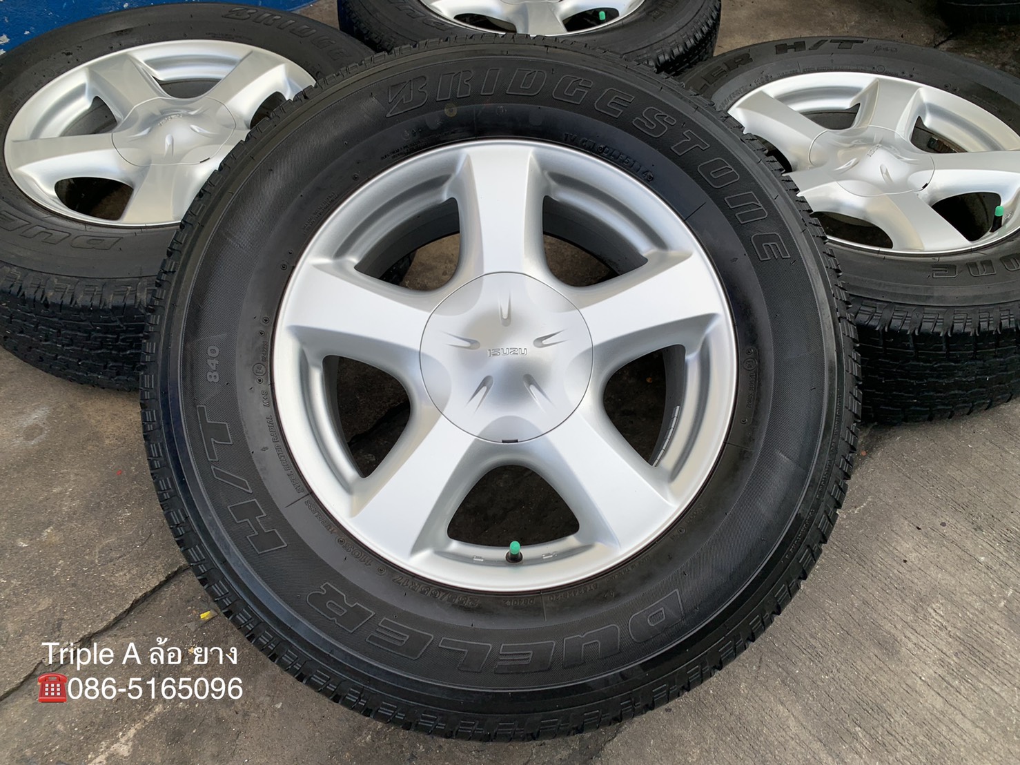 ล้อแม็ก ISUZU V-Cross ขอบ 17 แถมยาง 255-65-17 Bridgestone ปลายปี 14 สภาพดี