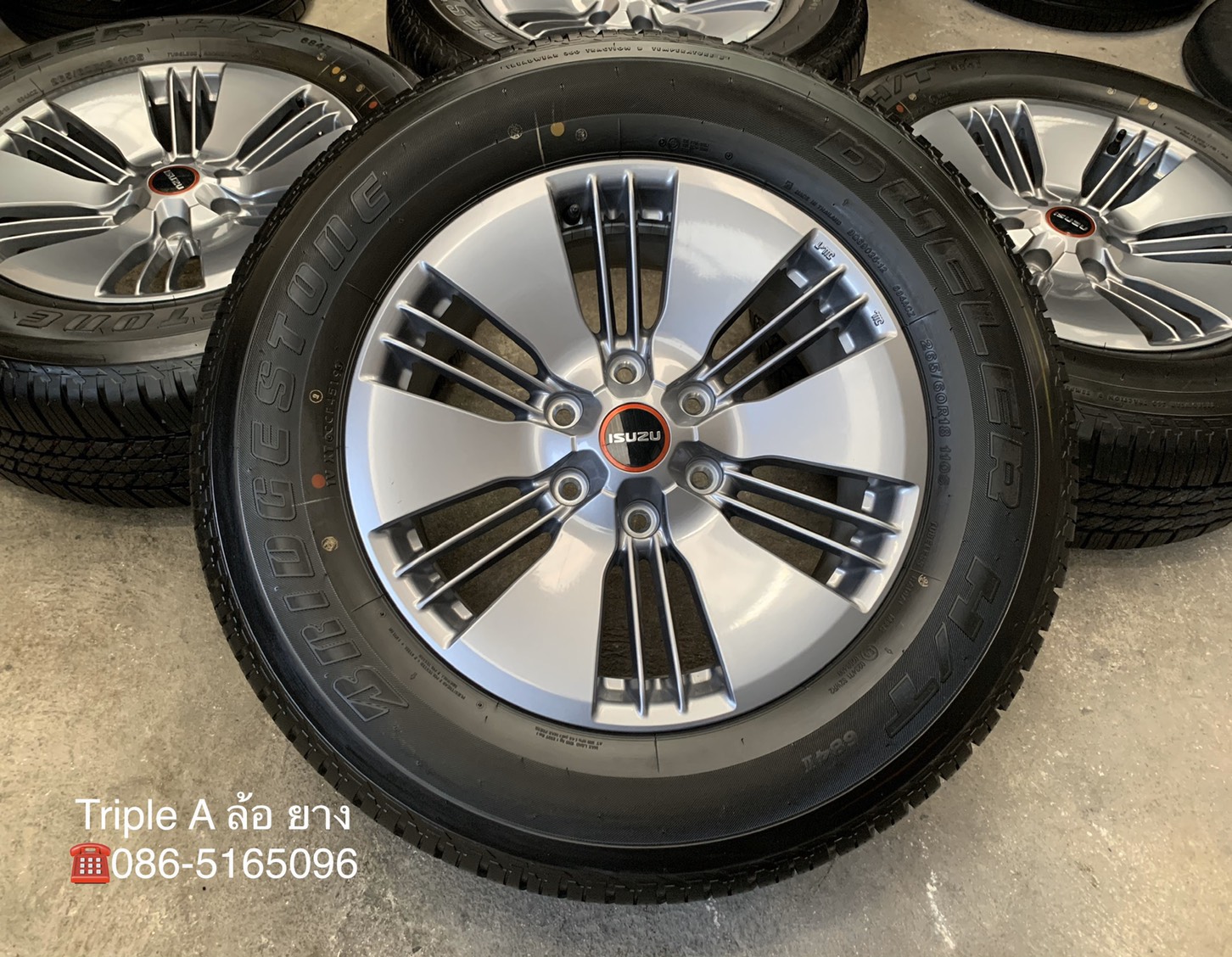 ล้อแม็กป้ายแดง All New ISUZU D-Max 2020 รุ่นใหม่ล่าสุด ขอบ 18 พร้อมยางป้ายแดง 265-60-18 Bridgestone ล้อแม็กป้ายแดง All New ISUZU D-Max 2020 รุ่นใหม่ล่าสุด ขอบ 18 พร้อมยางป้ายแดง 265-60-18 Bridgestone