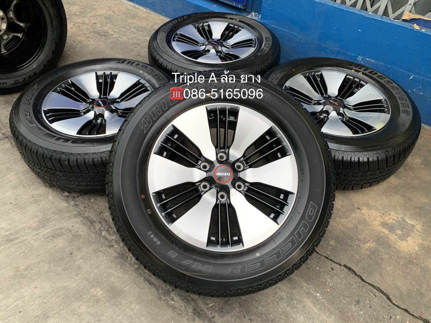 ล้อแม็กป้ายแดง All New ISUZU D-Max 2020 รุ่นใหม่ล่าสุด ขอบ 18 ดำหน้าเงา พร้อมยางป้ายแดง 265-60-18 Br