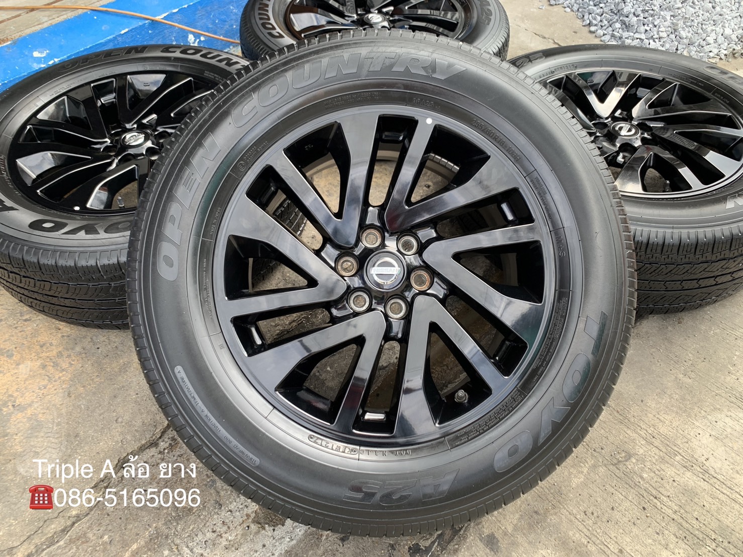 ล้อแม็ก 6รู114 Nissan Navara NP300 Black Edition ขอบ 18 พร้อมยาง 255-60-18 TOYO ปี 17 ล้อแม็ก 6รู114 Nissan Navara NP300 Black Edition ขอบ 18 พร้อมยาง 255-60-18 TOYO ปี 17