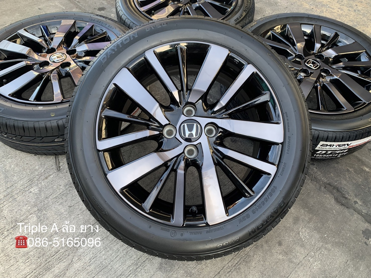 ล้อแม็กป้ายแดง Honda City Hatchback Turbo รุ่นใหม่ล่าสุด ขอบ 16 พร้อมยางใหม่ 185-55-16 DAYTON by Bri ล้อแม็กป้ายแดง Honda City Hatchback Turbo รุ่นใหม่ล่าสุด ขอบ 16 พร้อมยางใหม่ 185-55-16 DAYTON by Bri