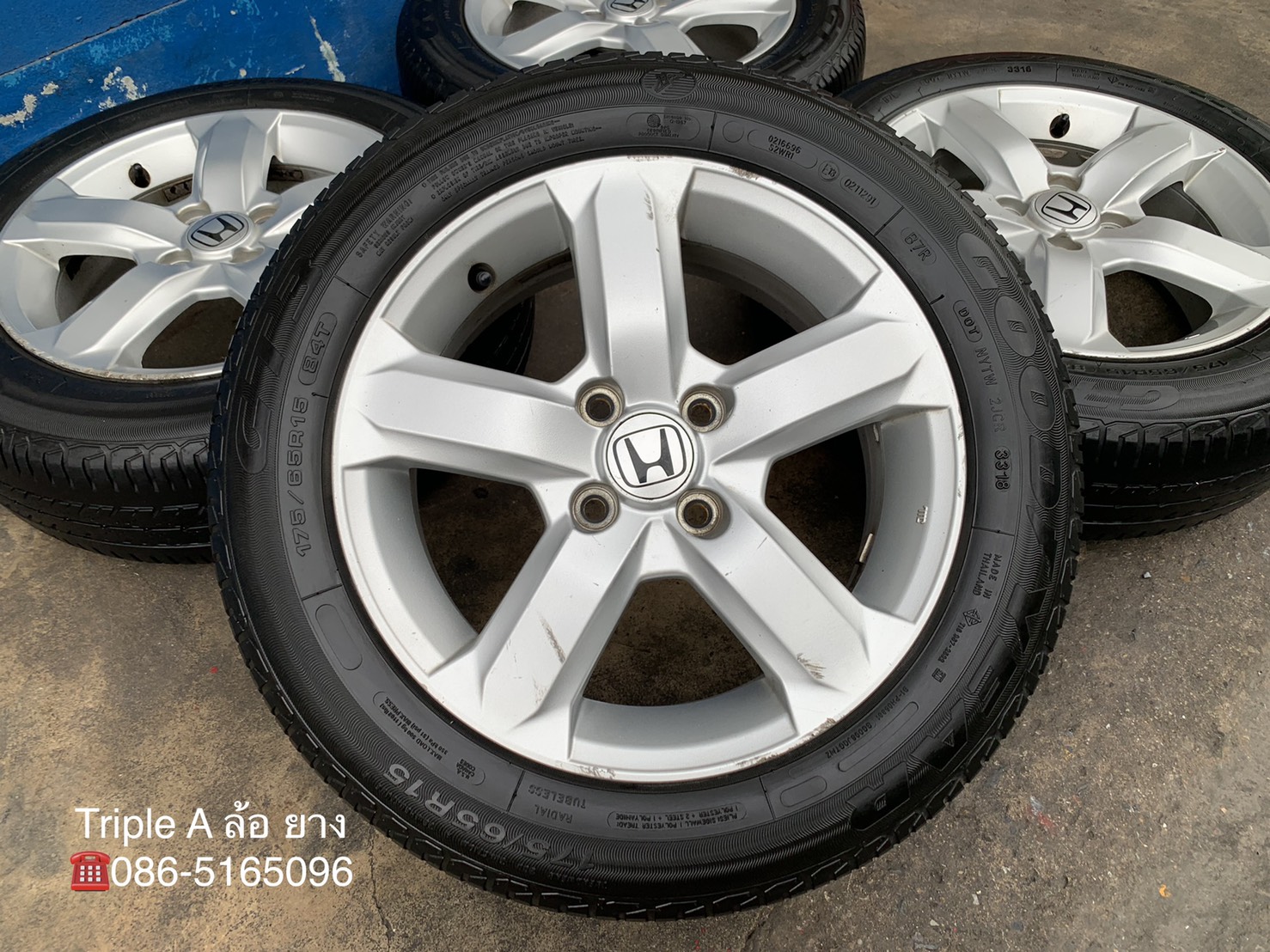 ล้อแม็ก Honda City ขอบ 15 พร้อมยาง 175-65-15 Goodyear ปี 18 ล้อแม็ก Honda City ขอบ 15 พร้อมยาง 175-65-15 Goodyear ปี 18