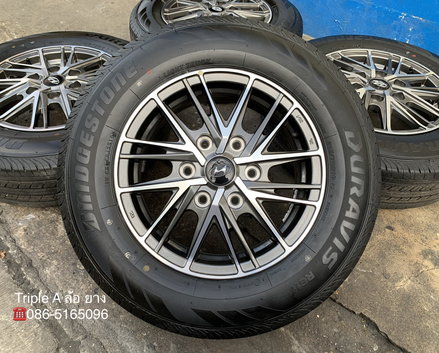 ล้อแม็กป้ายแดง Hyundai H1 2020 รุ่นใหม่ล่าสุด ขอบ 16 พร้อมยางใหม่ป้ายแดง 215-70-16 Bridgestone ปลายป