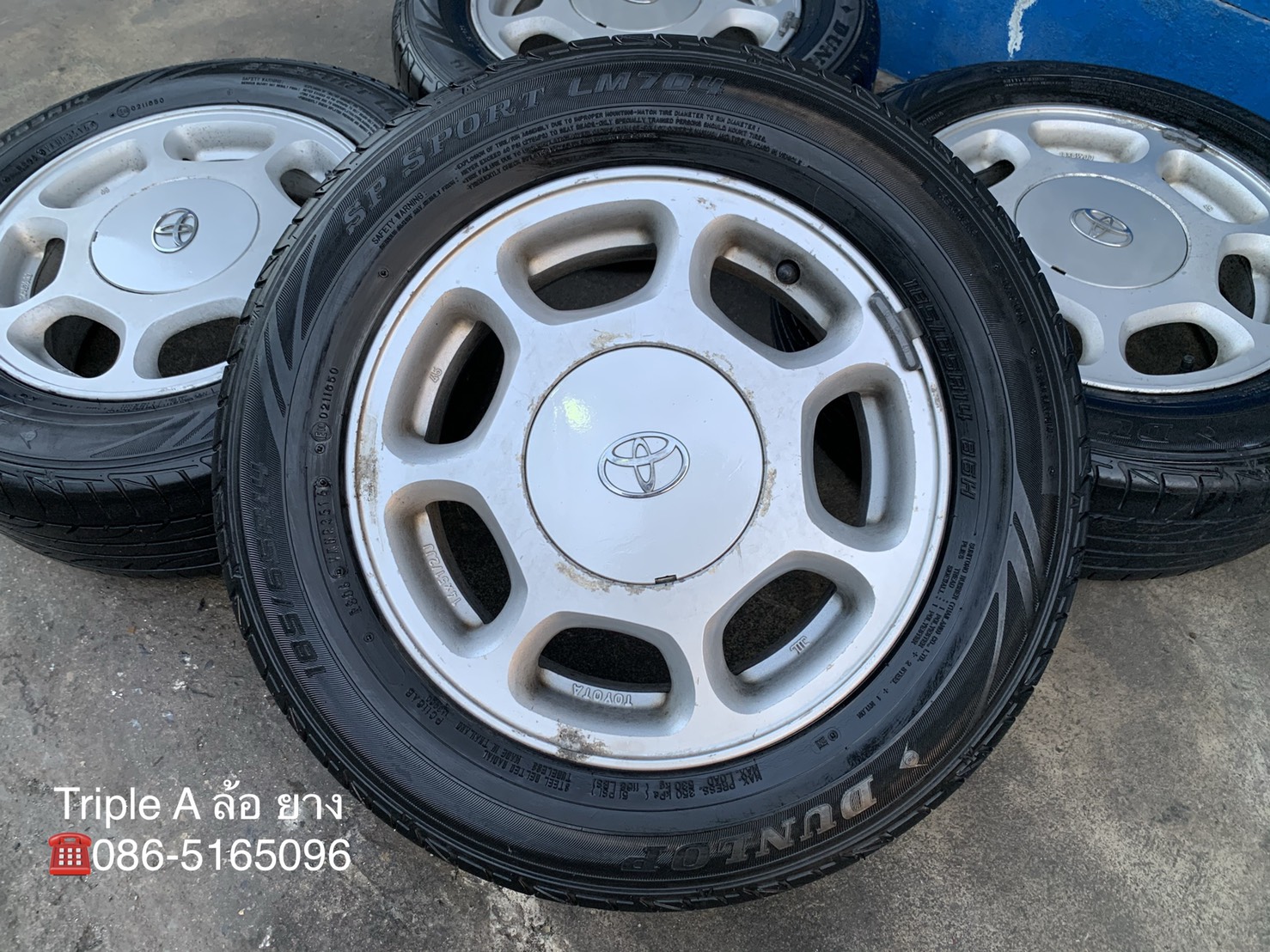 ล้อแม็ก Toyota ไฮทอล์ค ขอบ 14 แถมยาง 185-65-14 Dunlop ปี 16 ล้อแม็ก Toyota ไฮทอล์ค ขอบ 14 แถมยาง 185-65-14 Dunlop ปี 16