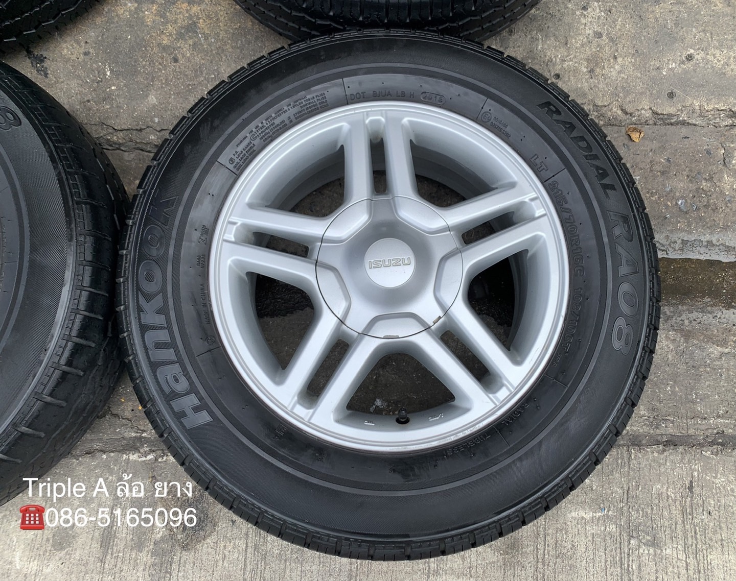 ล้อแม็ก ISUZU D-Max Blue Power ลายดาว ขอบ16 พร้อมยาง 215-70-16 Hankook ปี 18 ล้อแม็ก ISUZU D-Max Blue Power ลายดาว ขอบ16 พร้อมยาง 215-70-16 Hankook ปี 18