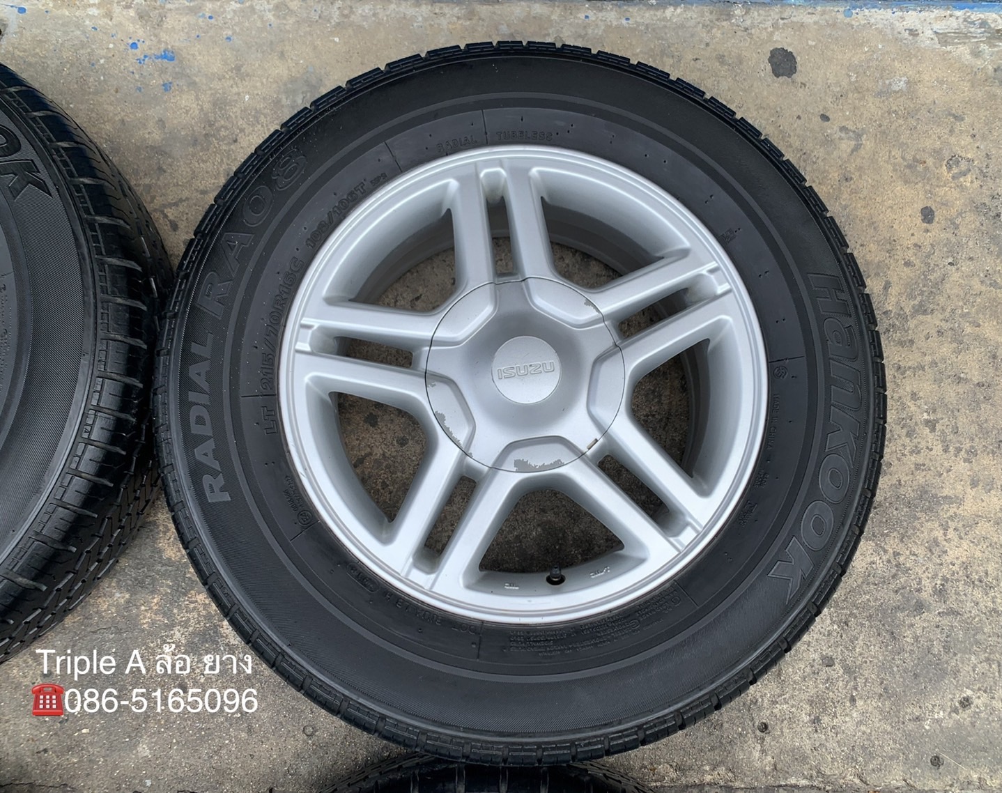ล้อแม็ก ISUZU D-Max Blue Power ลายดาว ขอบ16 พร้อมยาง 215-70-16 Hankook ปี 18 ล้อแม็ก ISUZU D-Max Blue Power ลายดาว ขอบ16 พร้อมยาง 215-70-16 Hankook ปี 18