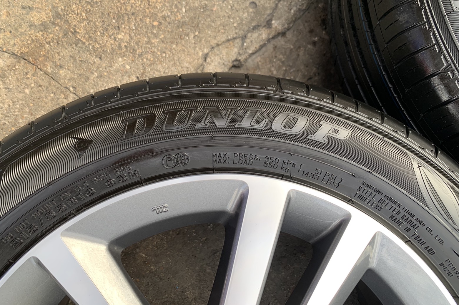 ล้อแม็กป้ายแดง All New Honda Civic FE รุ่นใหม่ล่าสุด ขอบ 16 พร้อมยางป้ายแดง 215-55-16 Dunlop ปี 21