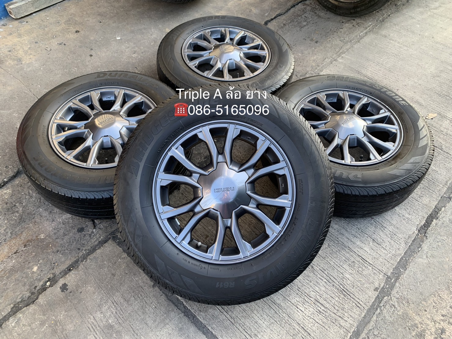 ล้อแม็ก ISUZU X-Series ขอบ 16 พร้อมยาง 215-70-16 Bridgestone ปี 19