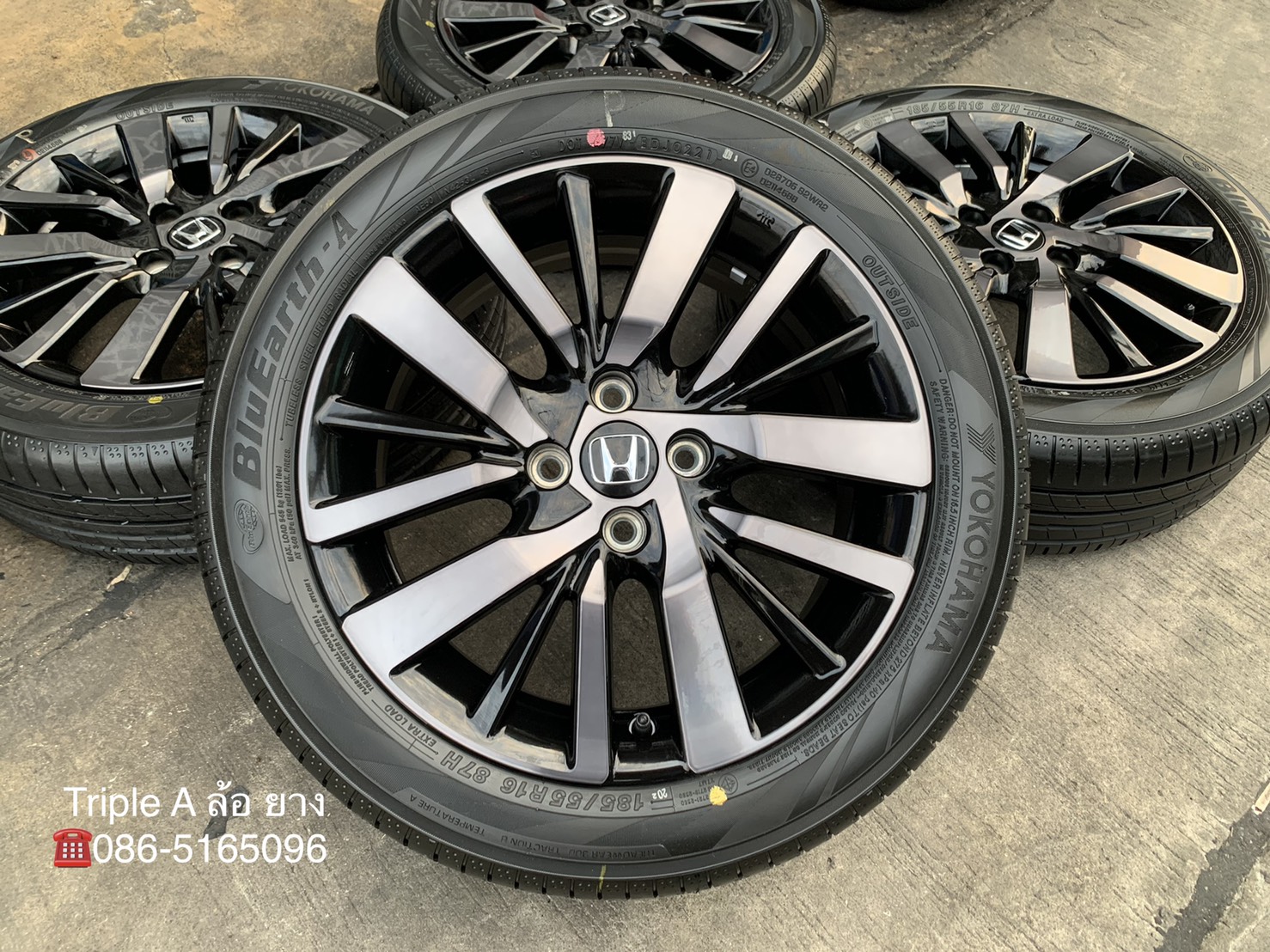 ล้อแม็กป้ายแดง Honda City Hatchback Turbo 2021 รุ่นใหม่ล่าสุด ขอบ 16 พร้อมยางป้ายแดง 185-55-16 Yokoh ล้อแม็กป้ายแดง Honda City Hatchback Turbo 2021 รุ่นใหม่ล่าสุด ขอบ 16 พร้อมยางป้ายแดง 185-55-16 Yokoh