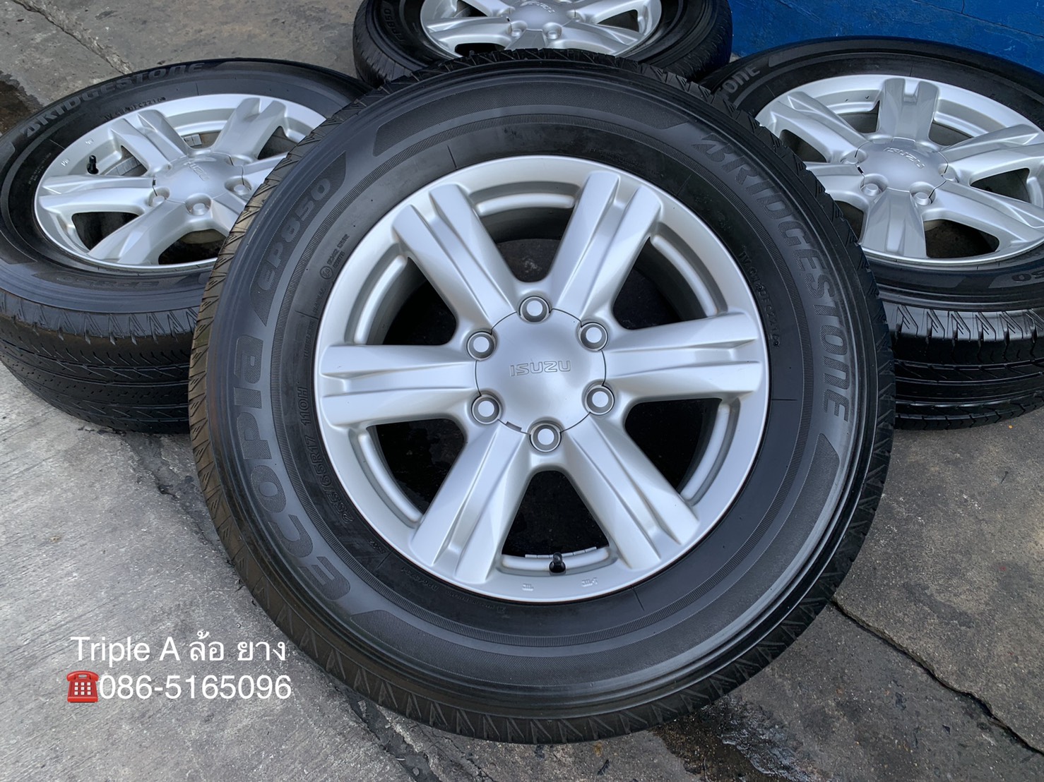 ล้อแม็ก ISUZU MU-X ขอบ 17 พร้อมยาง 255-65-17 Bridgestone ปี 16 ล้อแม็ก ISUZU MU-X ขอบ 17 พร้อมยาง 255-65-17 Bridgestone ปี 16
