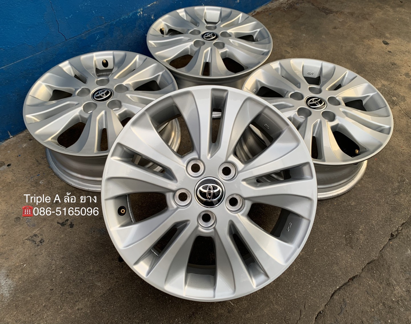 ล้อแม็กป้ายแดง 5รู114 Toyota Revo ขอบ 16 สวยกริ๊บ ใส่กับ Revo ,Vigo 5รู114 ได้เลย