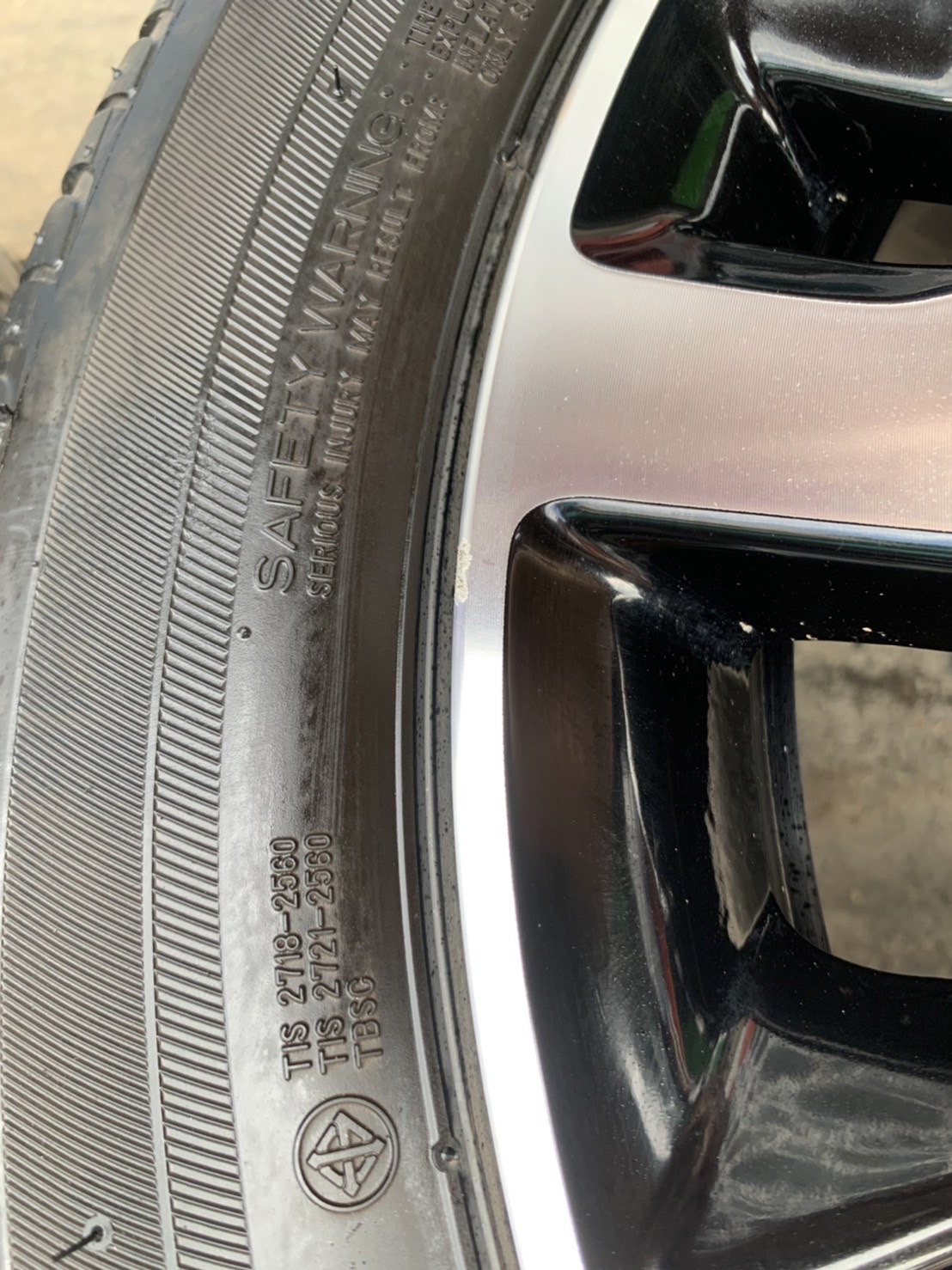 ล้อแม็ก Honda Jazz GK ตัวท็อป ขอบ 16 ดำหน้าเงา พร้อมยาง 185-55-16 Bridgestone ปี 20