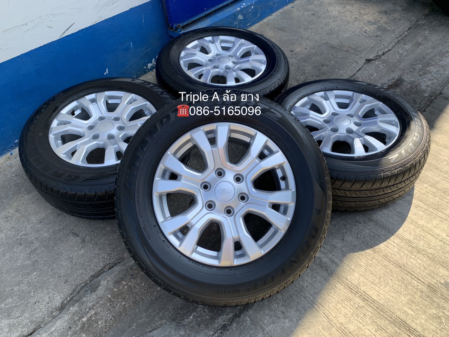ล้อแม็ก Ford Ranger Wildtrak Limited ขอบ 18 แถมยาง 265-60-18 Dunlop ปี 16