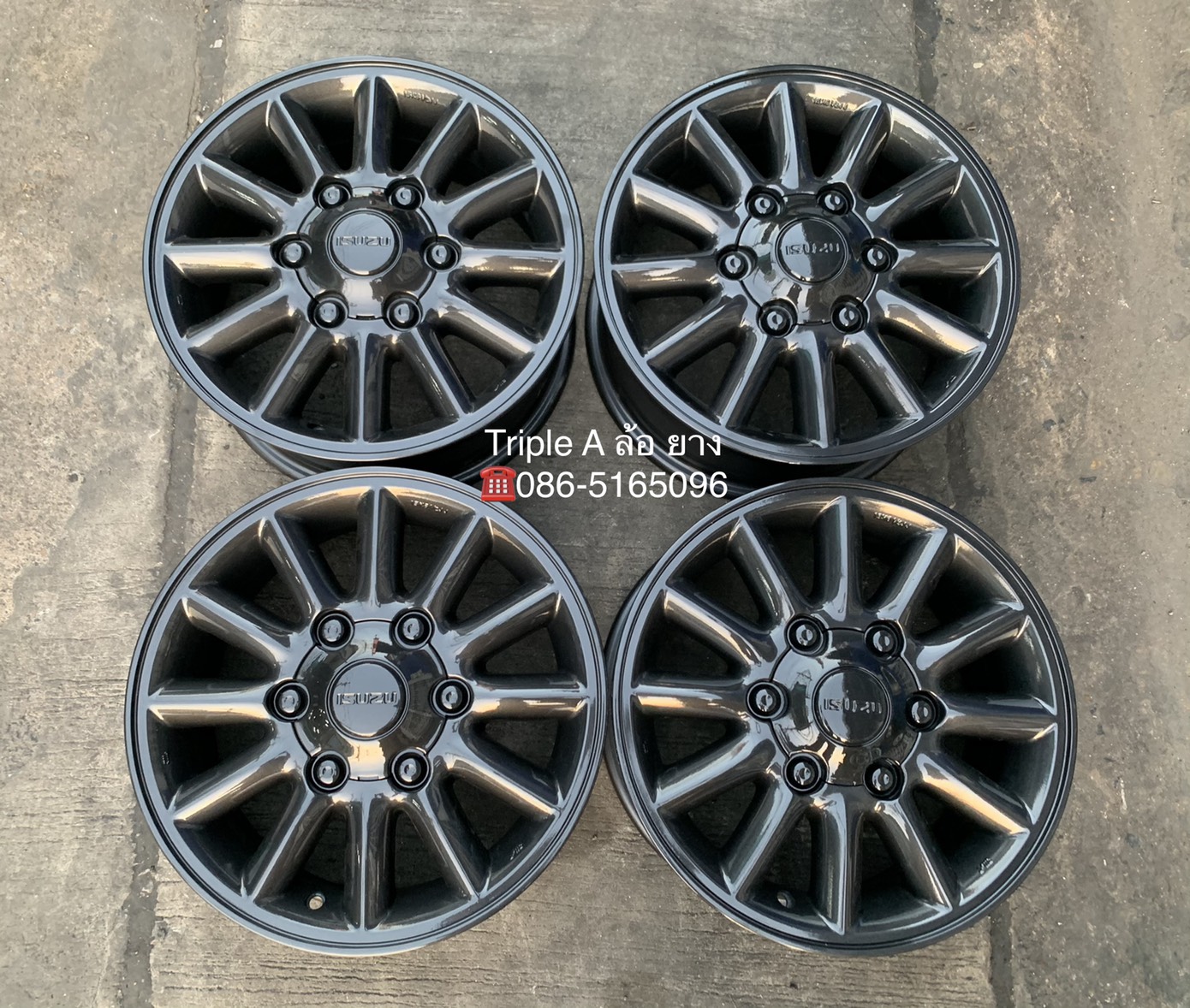 ล้อแม็ก ISUZU D-Max ขอบ 15 สีเทากัน ล้อแม็ก ISUZU D-Max ขอบ 15 สีเทากัน