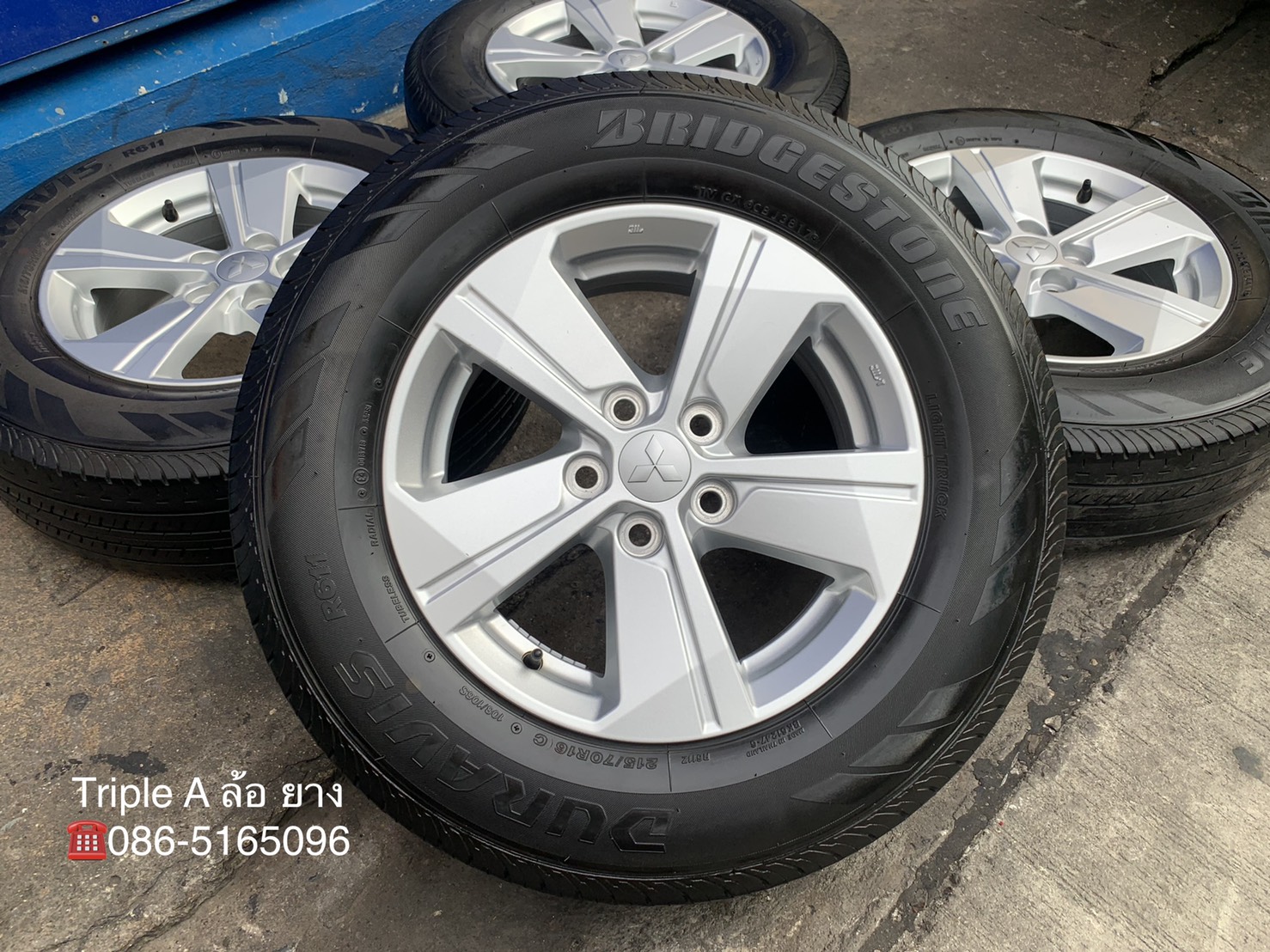 ล้อแม็ก 5รู114 Mitsu Triton รุ่นใหม่ล่าสุด ขอบ 16 พร้อมยาง 215-70-16 Bridgestone ปี 16 สภาพดี ล้อแม็ก 5รู114 Mitsu Triton รุ่นใหม่ล่าสุด ขอบ 16 พร้อมยาง 215-70-16 Bridgestone ปี 16 สภาพดี