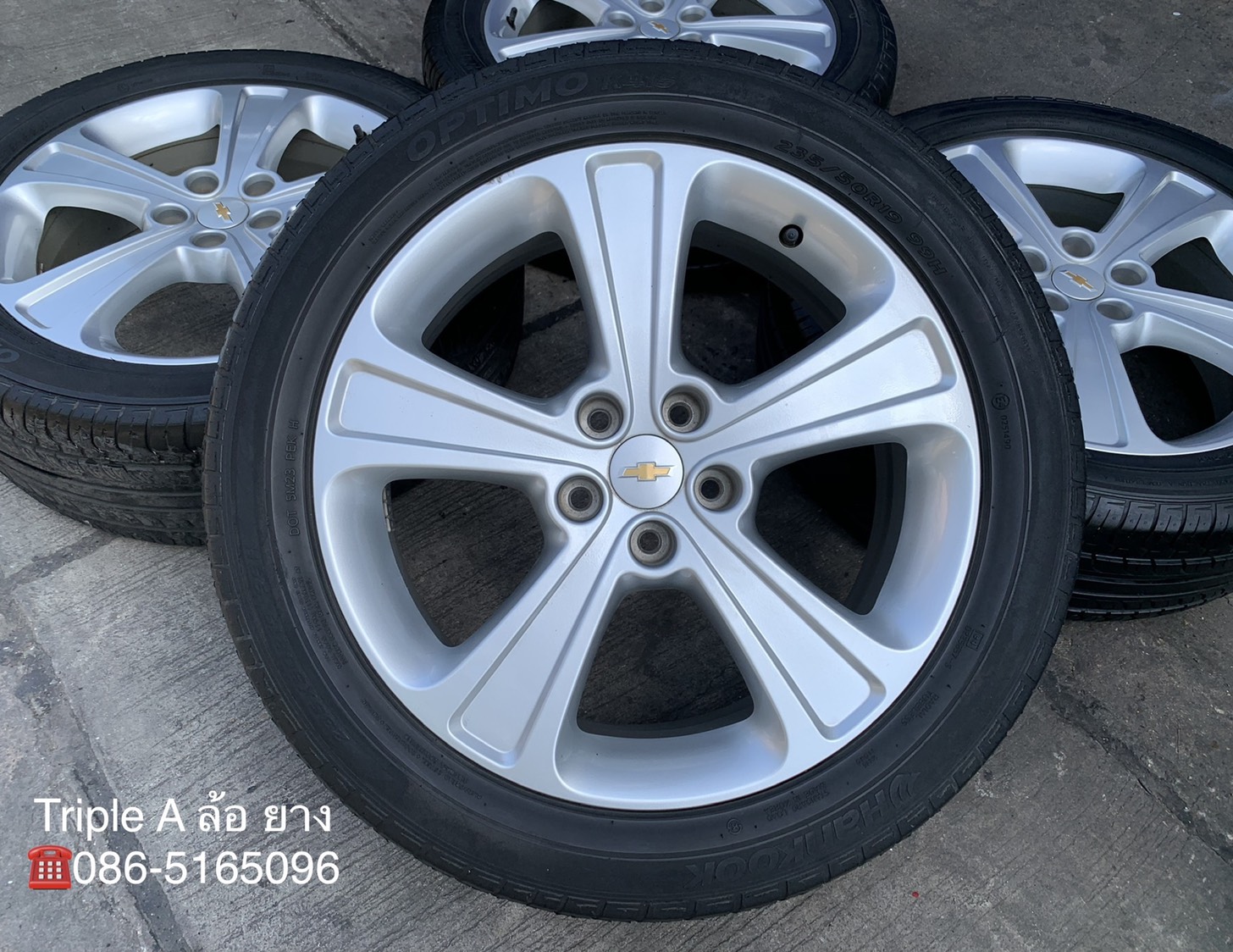 ล้อแม็ก 5รู114 Chevrolet Captiva ขอบ 19 แถมยาง 235-50-19 Hankook ล้อแม็ก 5รู114 Chevrolet Captiva ขอบ 19 แถมยาง 235-50-19 Hankook