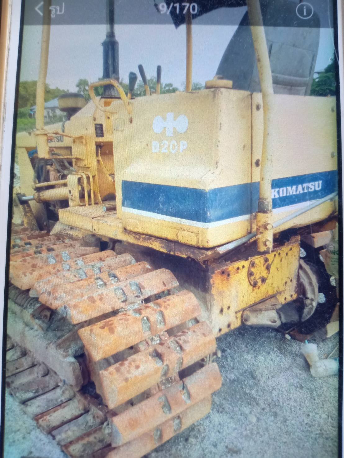 ขายแทรกเตอร์komatsu d20p-5ตีน ใบมีดสไล้เป็ด ใช้ดีราคาถูก ราคา180,000บ.