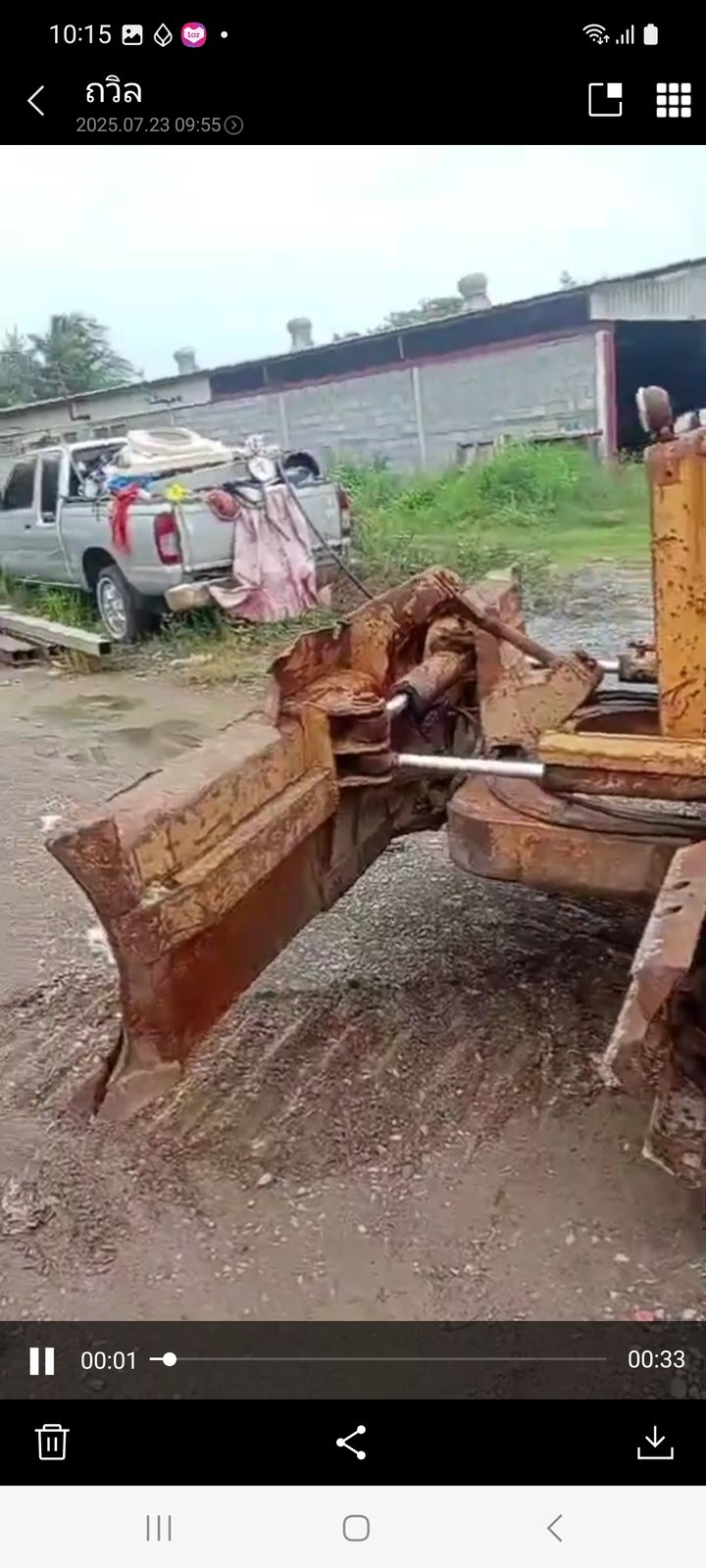 ขายแทรกเตอร์komatsu D20p-6 ตีนเป็ด ใบมีดสไล้ ใช้งานได้ ราคา155,000บ.