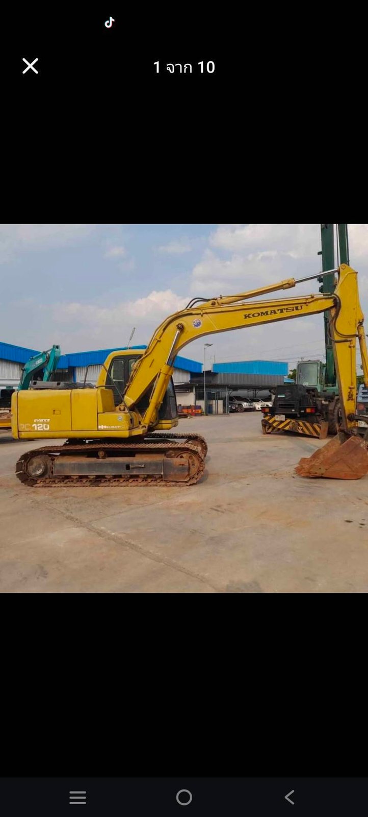 ขายรถแม็คโครkomatsu pc120-6 ใช้งานดี ใบอินวอย ราคาถูก4 6แสน