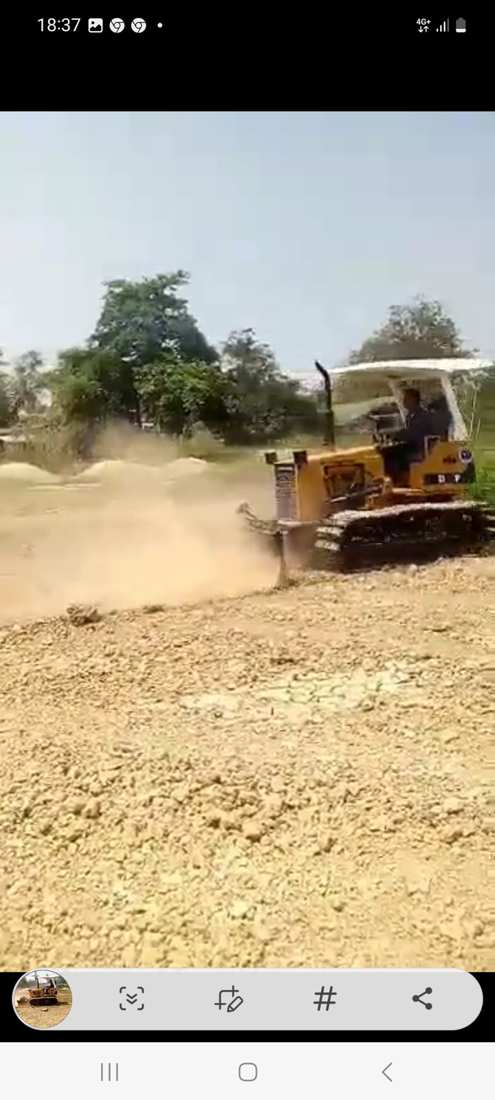 ขายแทรกเตอร์komatsu  D20p-6ใบตีนเป็ด ใช้งานได้ดี ราคา220,000บ.