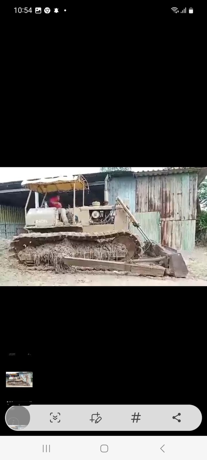 ขายแทรกเตอร์komatsu D40pl ตีนเป็ด ใช้งานดี ทำงานดี ราคา2.9แสน