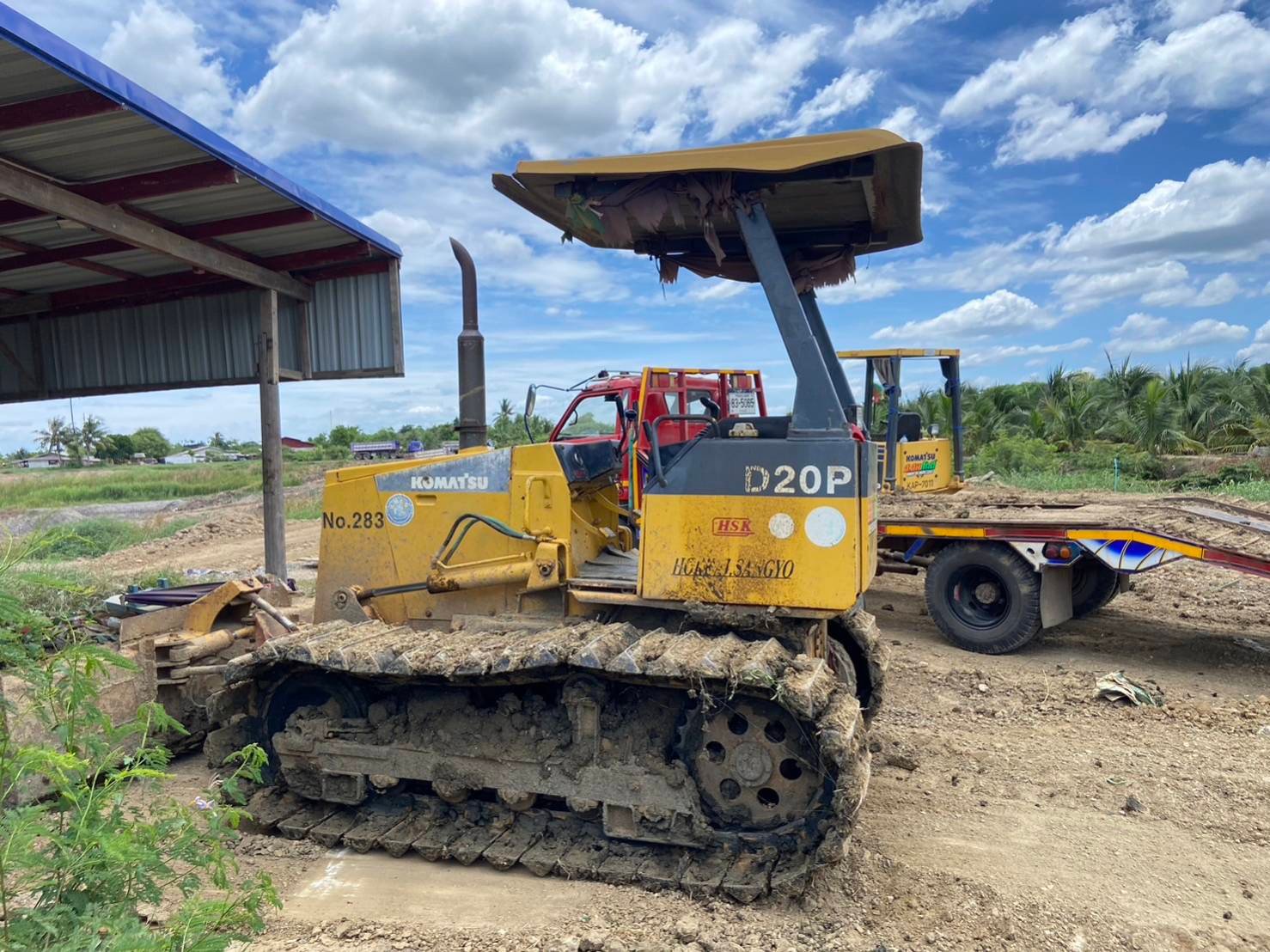 ขายแทรกเตอร์komatsu d20p-7ตีนเป็ด ใช้งานดี สภาพเดิมๆ ราคา360,000บ.