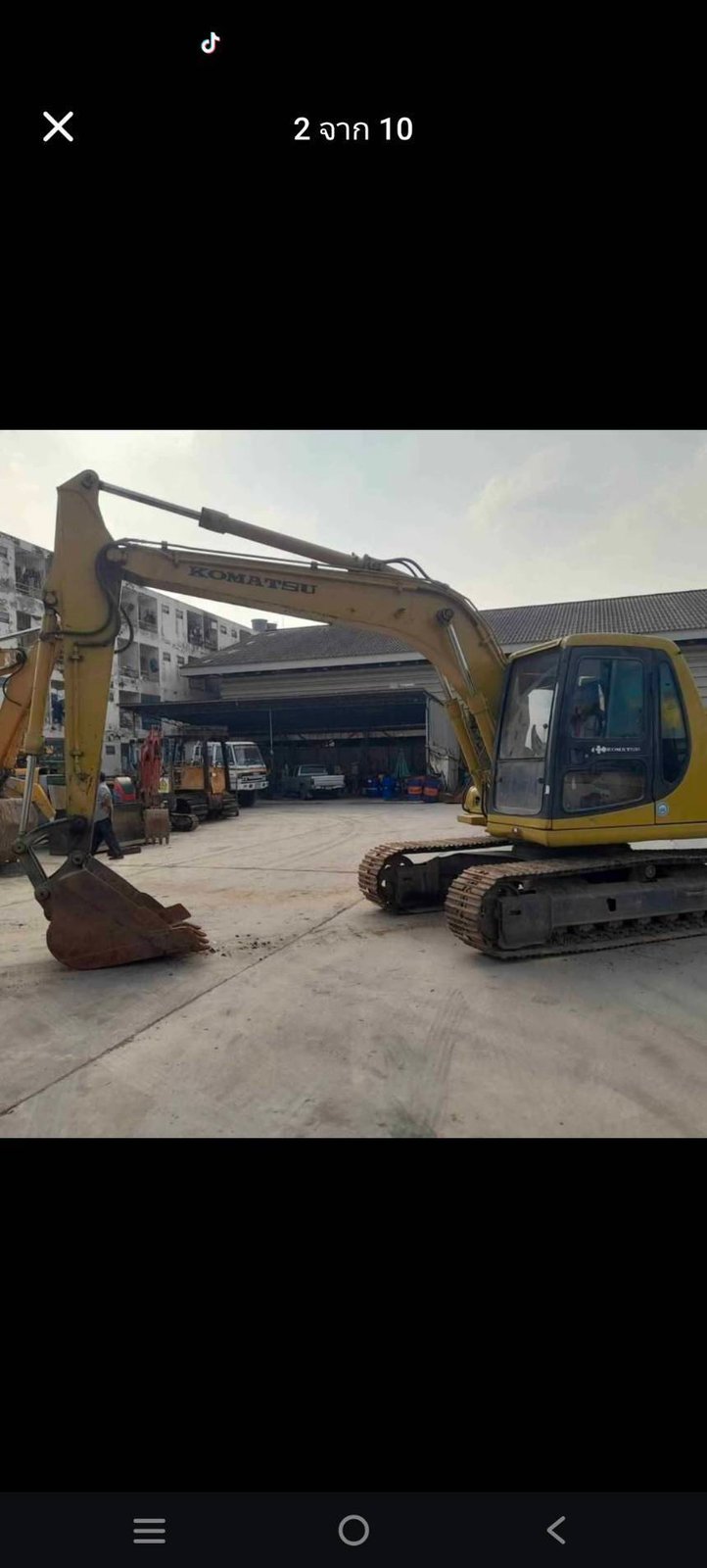 ขายรถแม็คโครkomatsu pc120-6 ใช้งานดี ใบอินวอย ราคาถูก4 6แสน