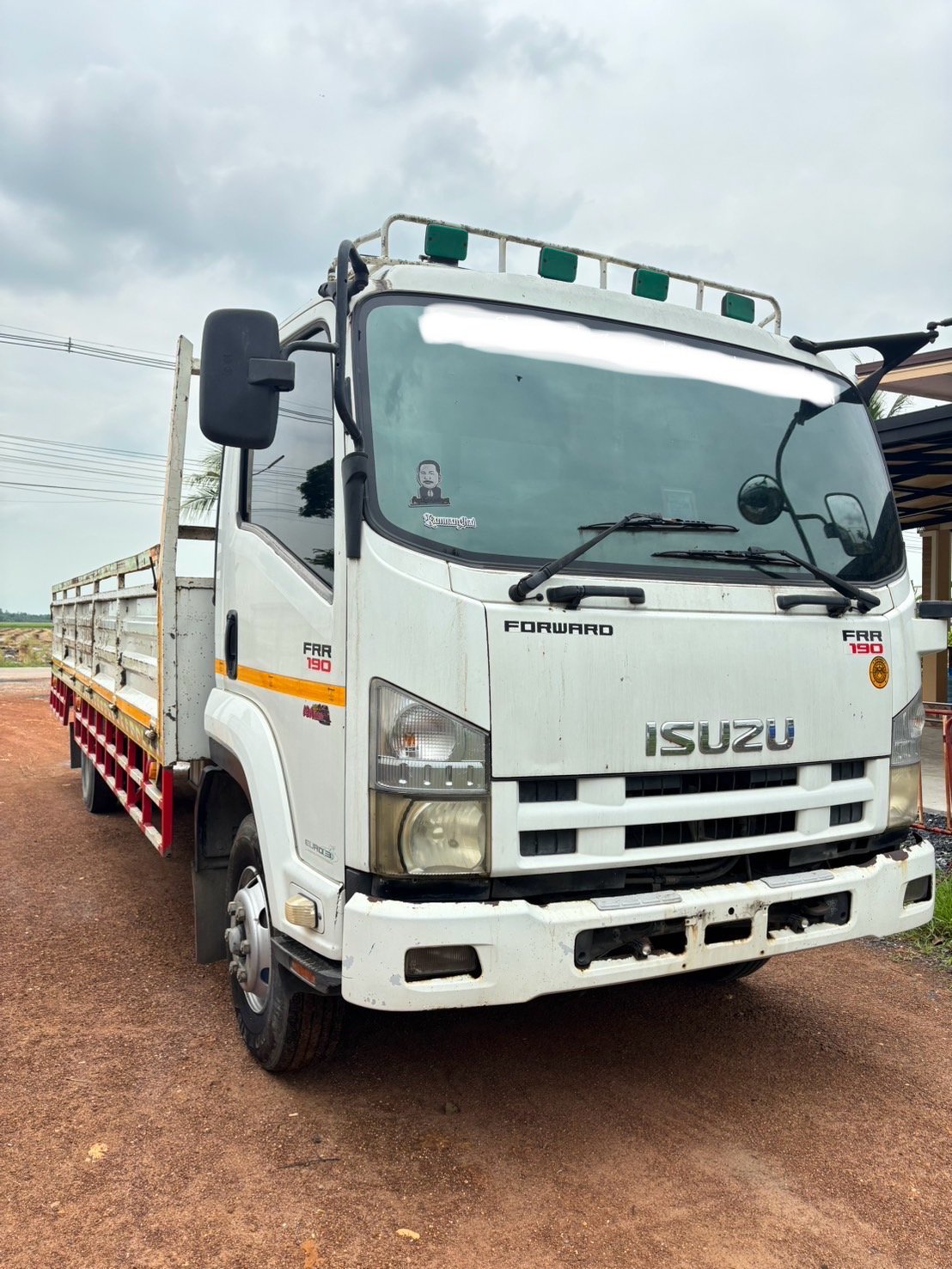 ISUZU FRR 190 แรงม้า กะบะเปิด3ด้าน ปี 2555 เครื่องดี