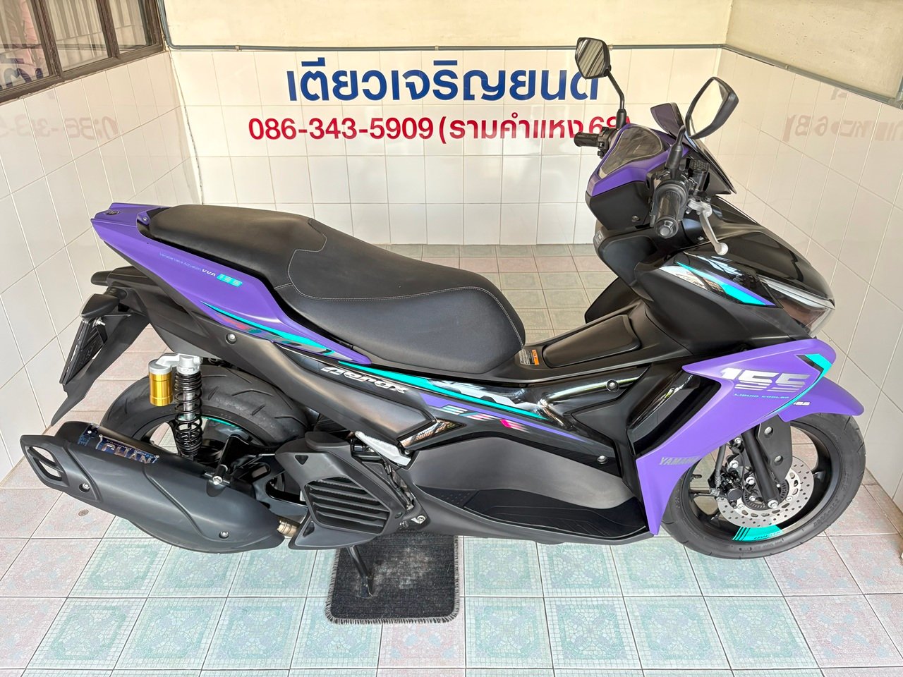Aerox ABS Connected กุญแจครบ ไม่เคยล้ม ไม่เคยชน สภาพพร้อมใช้ เครื่องเดิม ศูนย์ดี ชุดสีสวย มีรับประกัน วิ่ง7000 ปี68