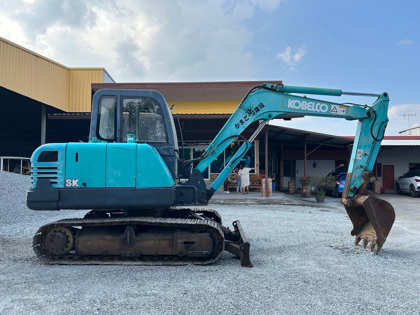 รถแบคโฮ KOBELCO SK60-C ขนาด 6 ตัน รถเก่านอกนำเข้า ติดต่อ Line: jiraroj2909