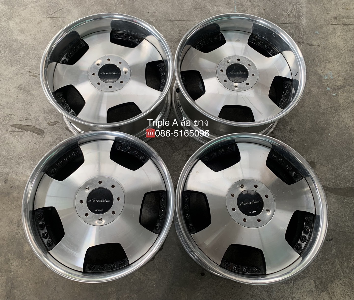 ล้อแม็ก 4-5รู114 W Work Euroline ขอบ 18 Made in JAPAN ล้อแม็ก 4-5รู114 W Work Euroline ขอบ 18 Made in JAPAN