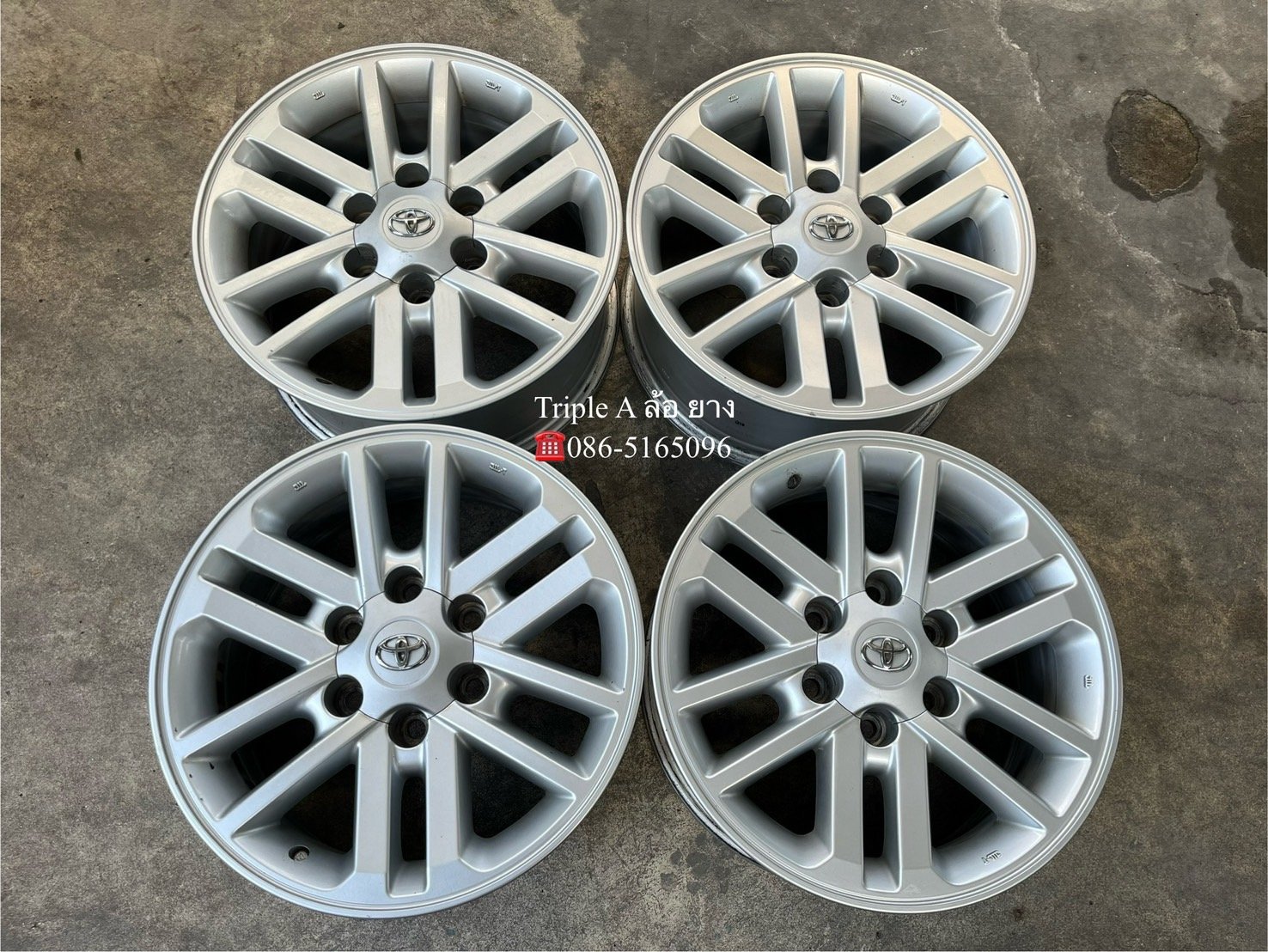 ล้อแม็ก 6รู139 Toyota Fortuner BMC ขอบ 17 สภาพสวย