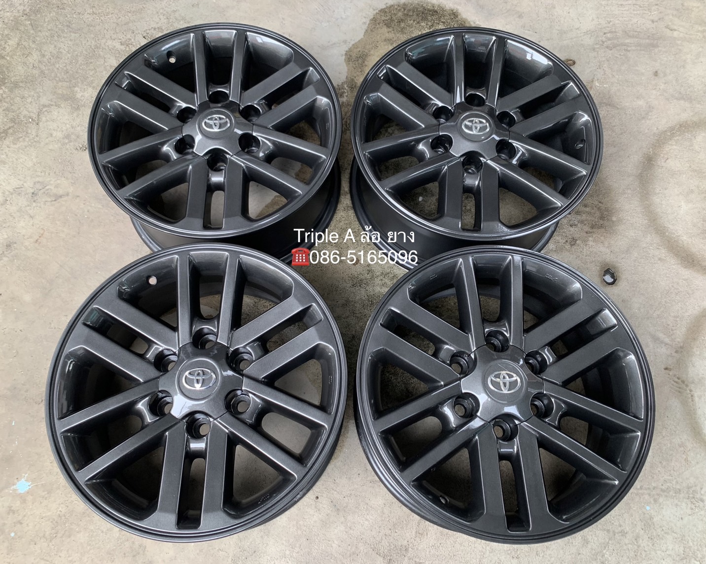 ล้อแม็ก Toyota Fortuner BMC ขอบ 17 สีเทาดำ ล้อแม็ก Toyota Fortuner BMC ขอบ 17 สีเทาดำ