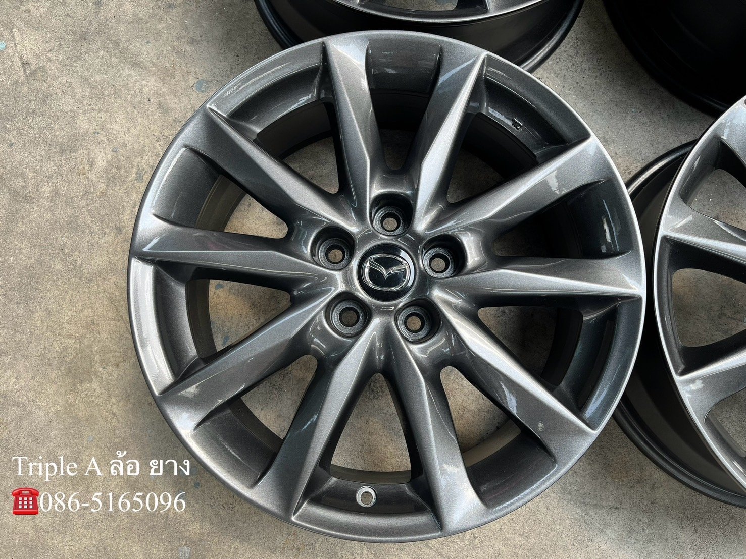 ล้อแม็ก 5รู114 Mazda 3 ขอบ 18 สีไฮเปอร์ สวยกริ๊บ